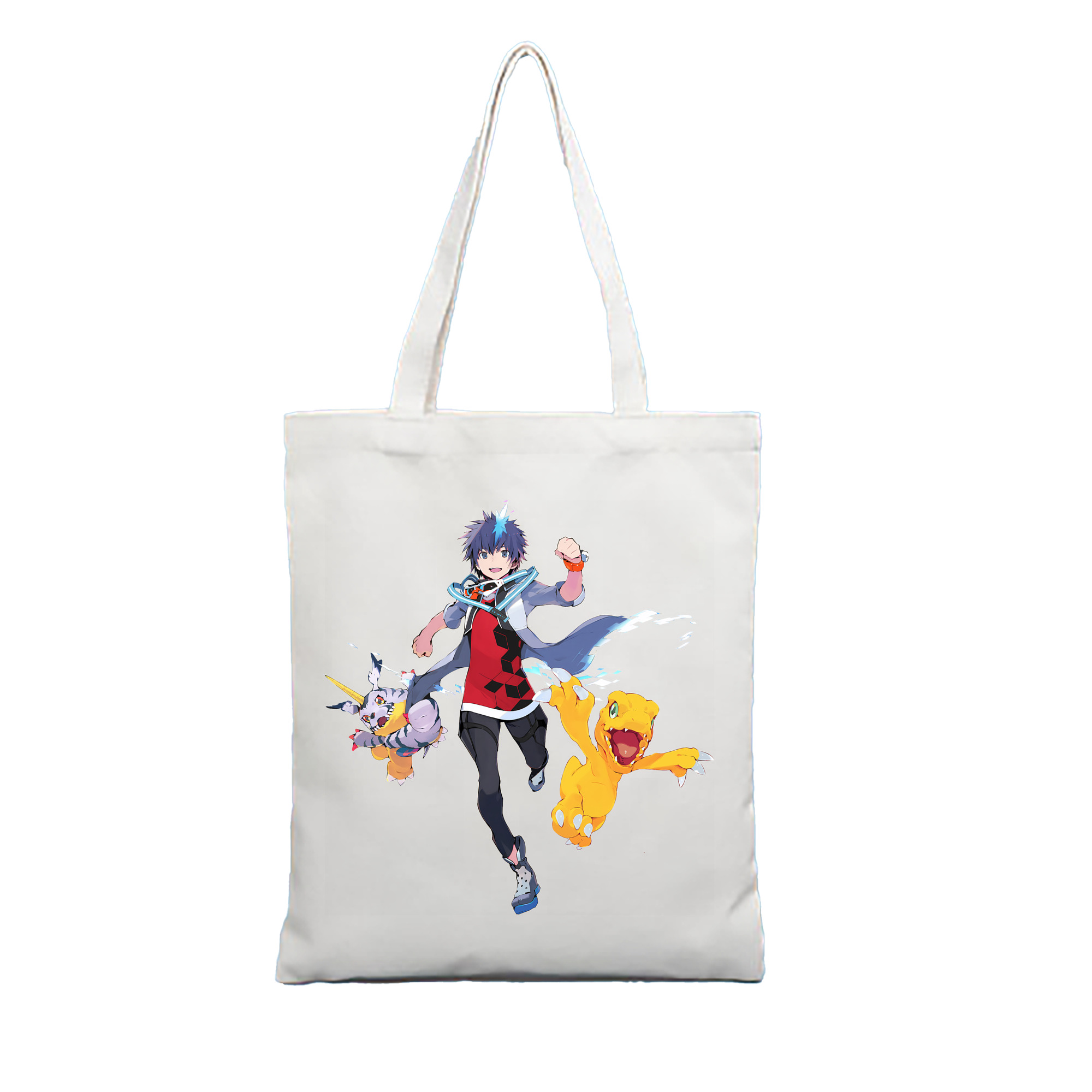 （画像用） Digimon デジタルモンスター/デジモン 縦型キャンバス生地手提げバッグ　トートバッグ