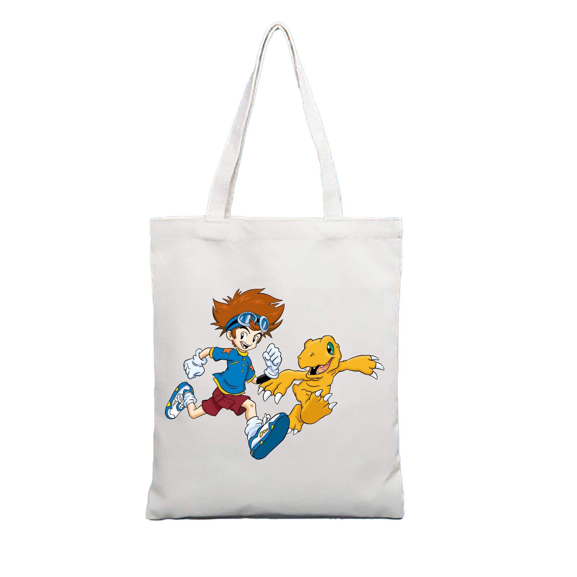 （画像用） Digimon デジタルモンスター/デジモン 縦型キャンバス生地手提げバッグ　トートバッグ