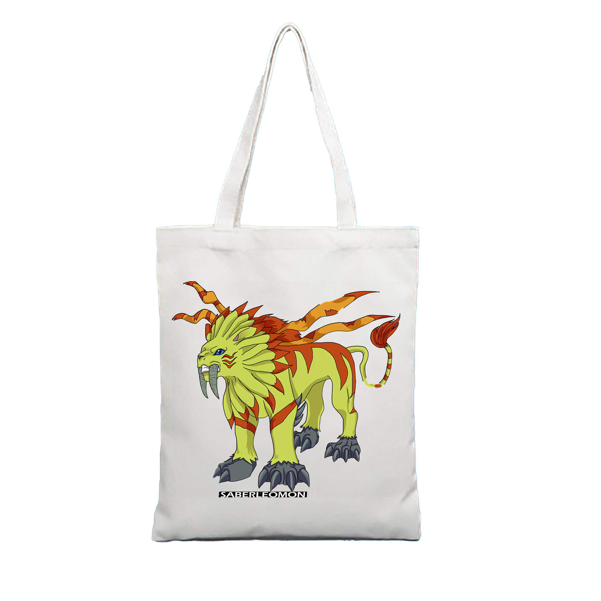 （画像用） Digimon デジタルモンスター/デジモン 縦型キャンバス生地手提げバッグ　トートバッグ