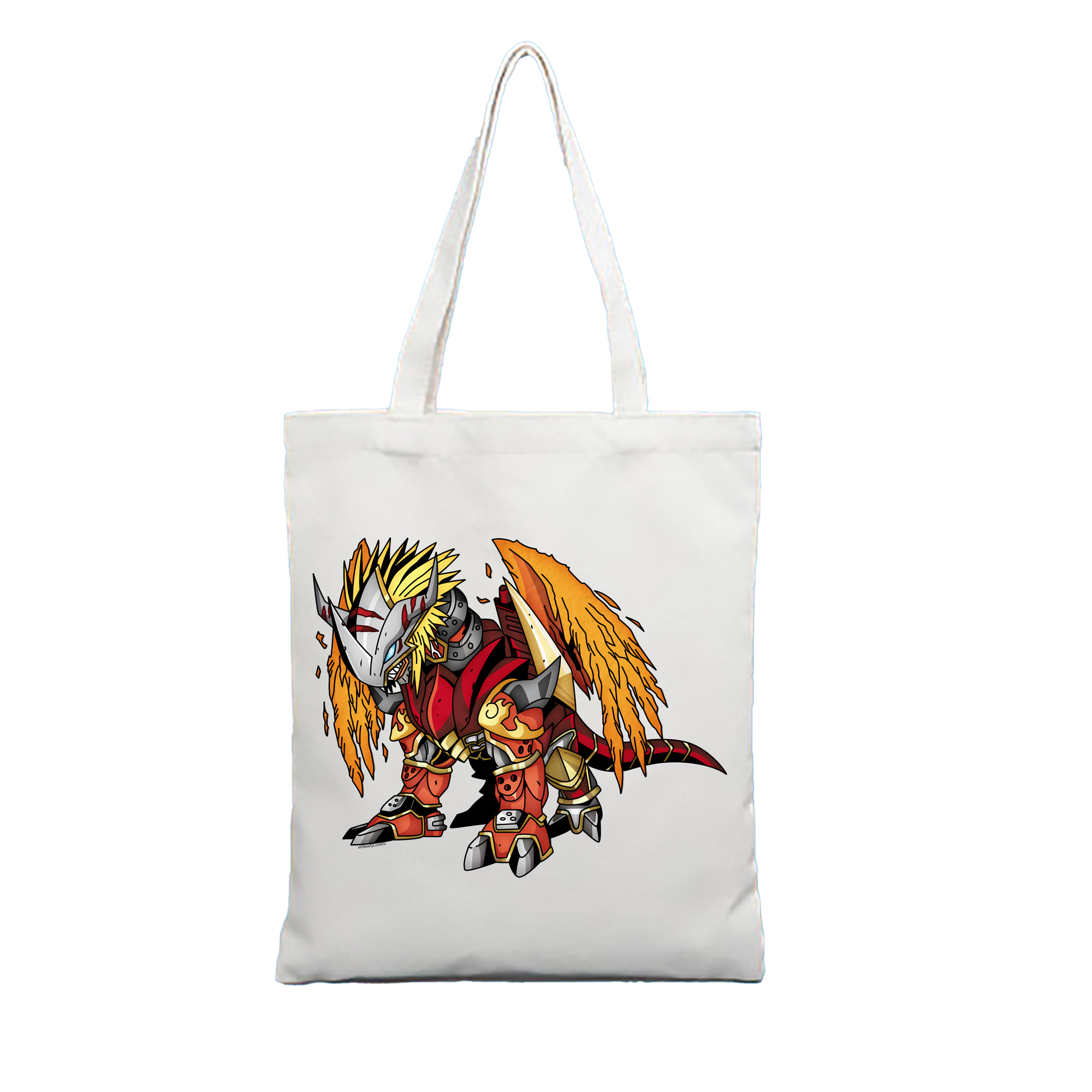 （画像用） Digimon デジタルモンスター/デジモン 縦型キャンバス生地手提げバッグ　トートバッグ