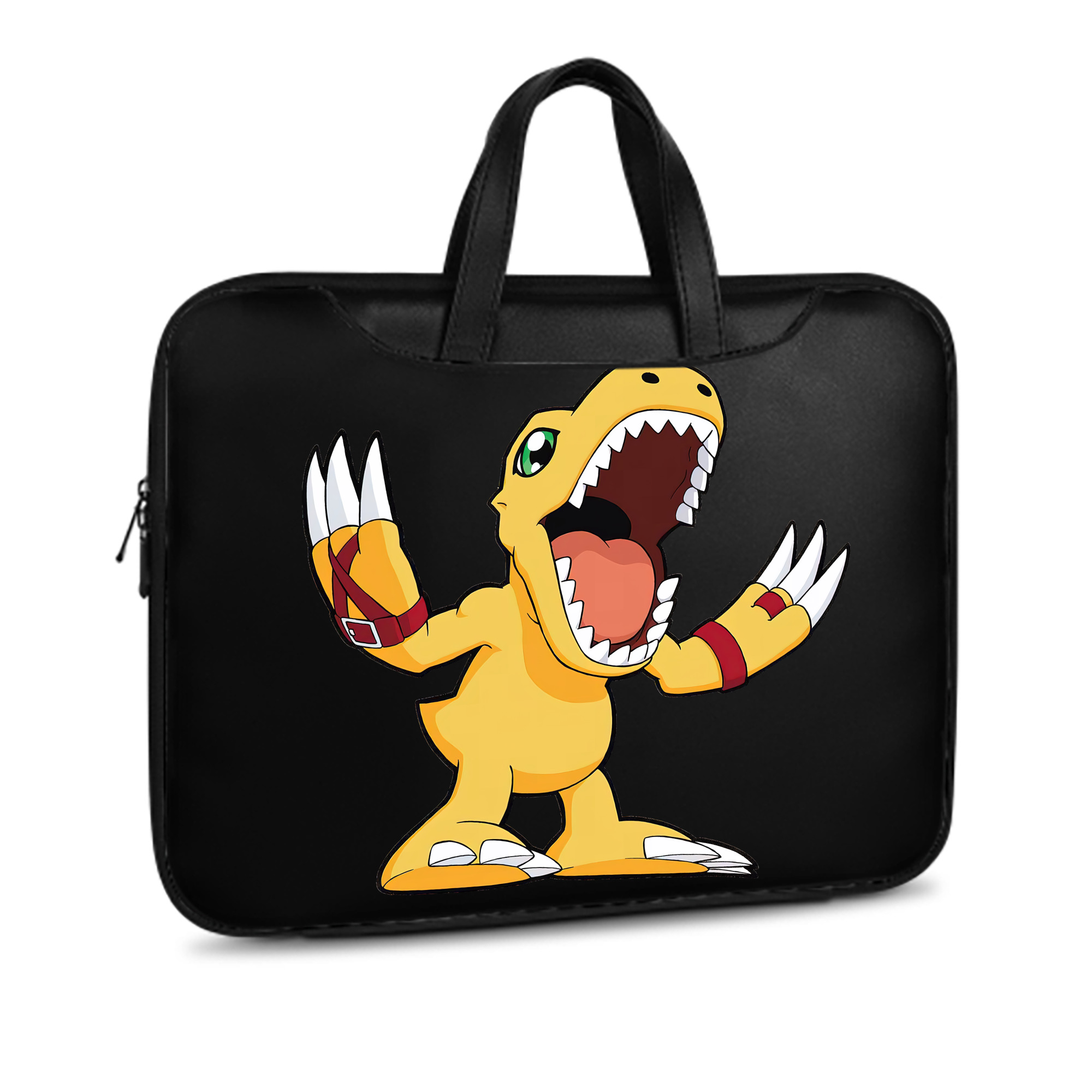 （画像用） Digimon デジタルモンスター/デジモン レザーラップトップバッグ　ノートパソコンケース