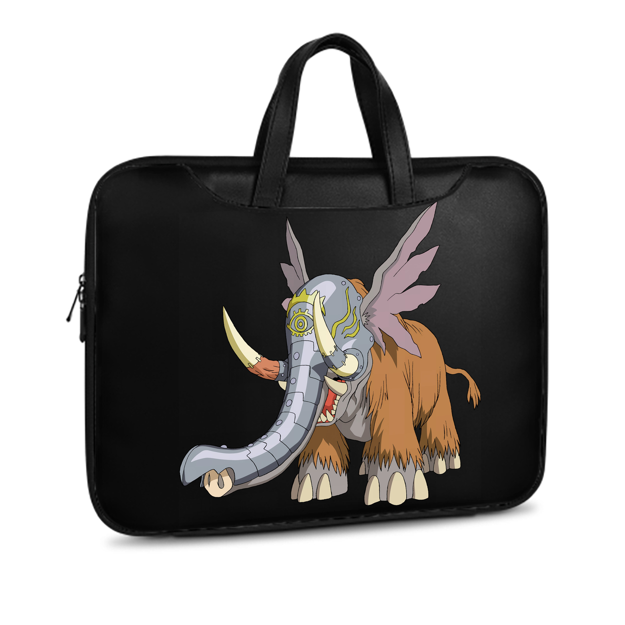 （画像用） Digimon デジタルモンスター/デジモン レザーラップトップバッグ　ノートパソコンケース