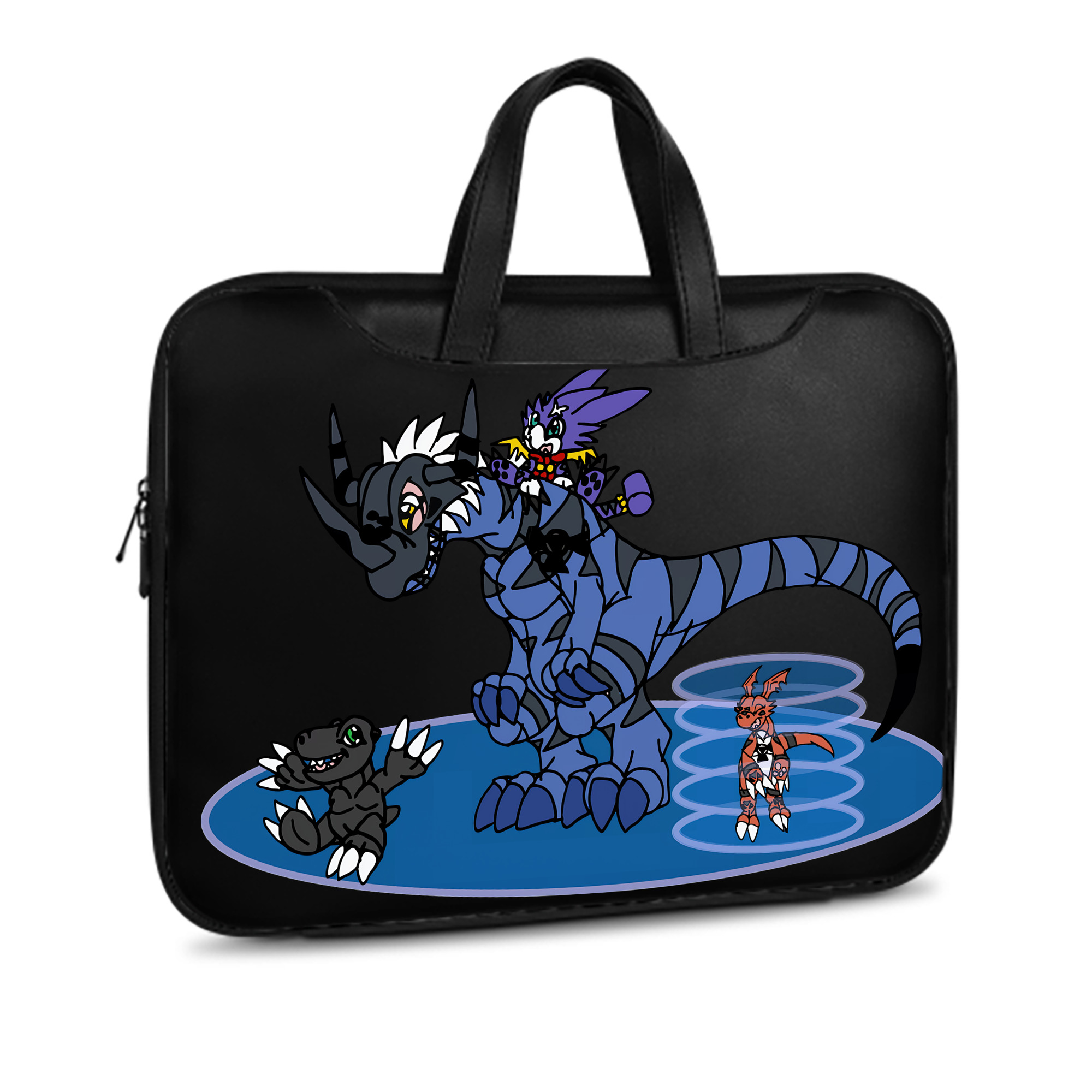 （画像用） Digimon デジタルモンスター/デジモン レザーラップトップバッグ　ノートパソコンケース