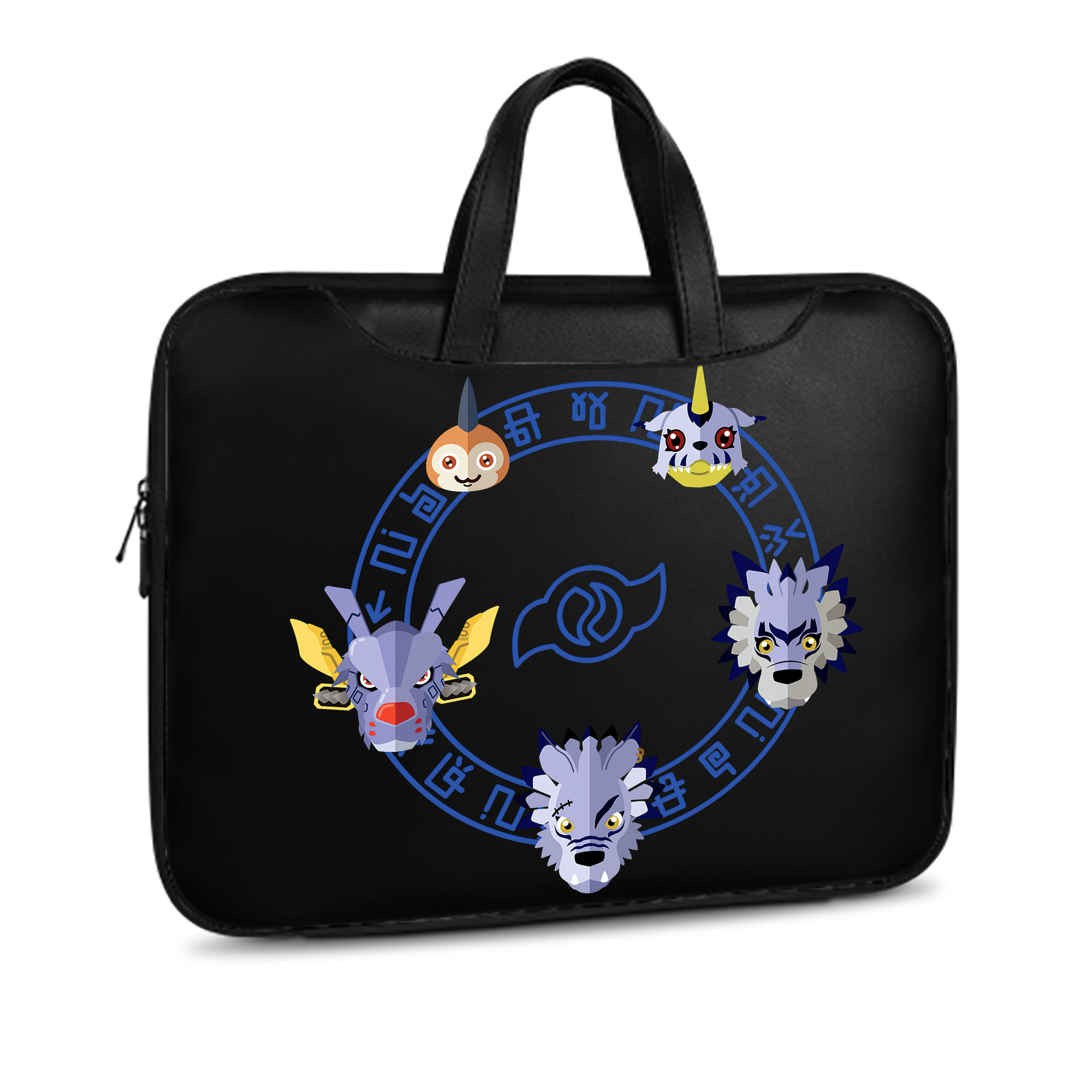 （画像用） Digimon デジタルモンスター/デジモン レザーラップトップバッグ　ノートパソコンケース