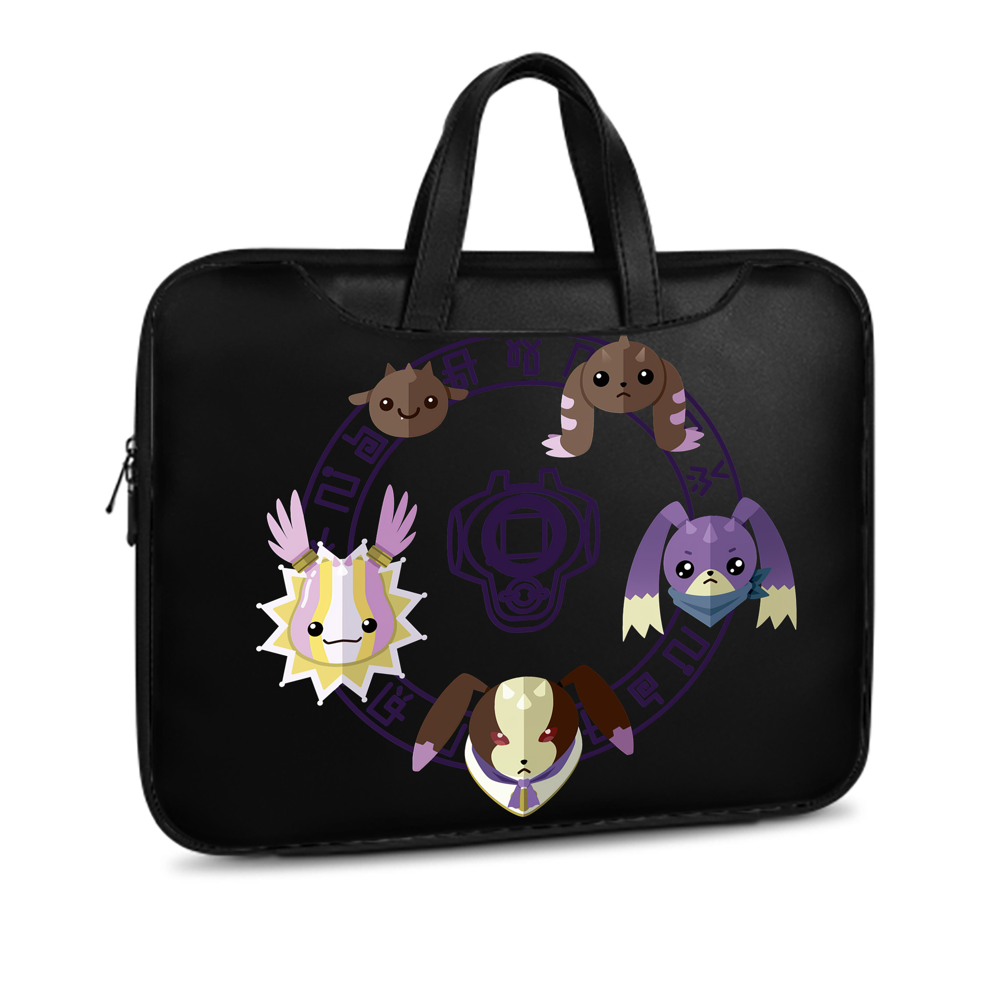 （画像用） Digimon デジタルモンスター/デジモン レザーラップトップバッグ　ノートパソコンケース