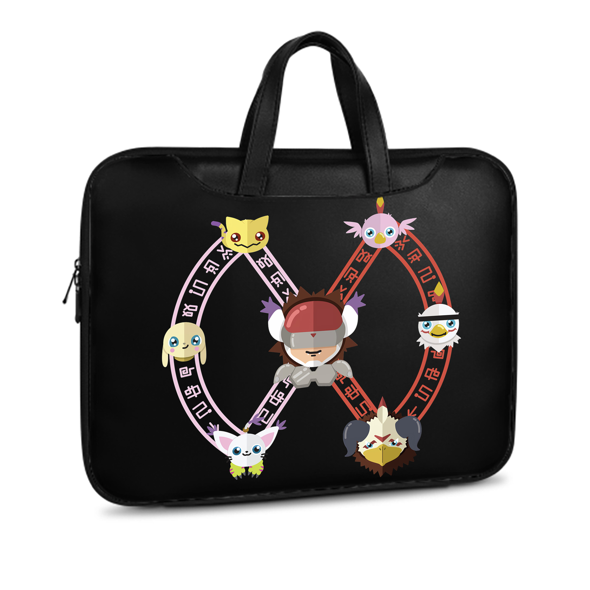 （画像用） Digimon デジタルモンスター/デジモン レザーラップトップバッグ　ノートパソコンケース