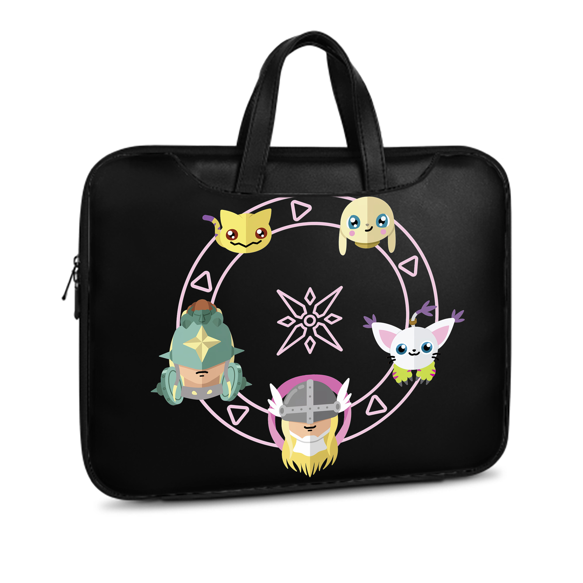（画像用） Digimon デジタルモンスター/デジモン レザーラップトップバッグ　ノートパソコンケース
