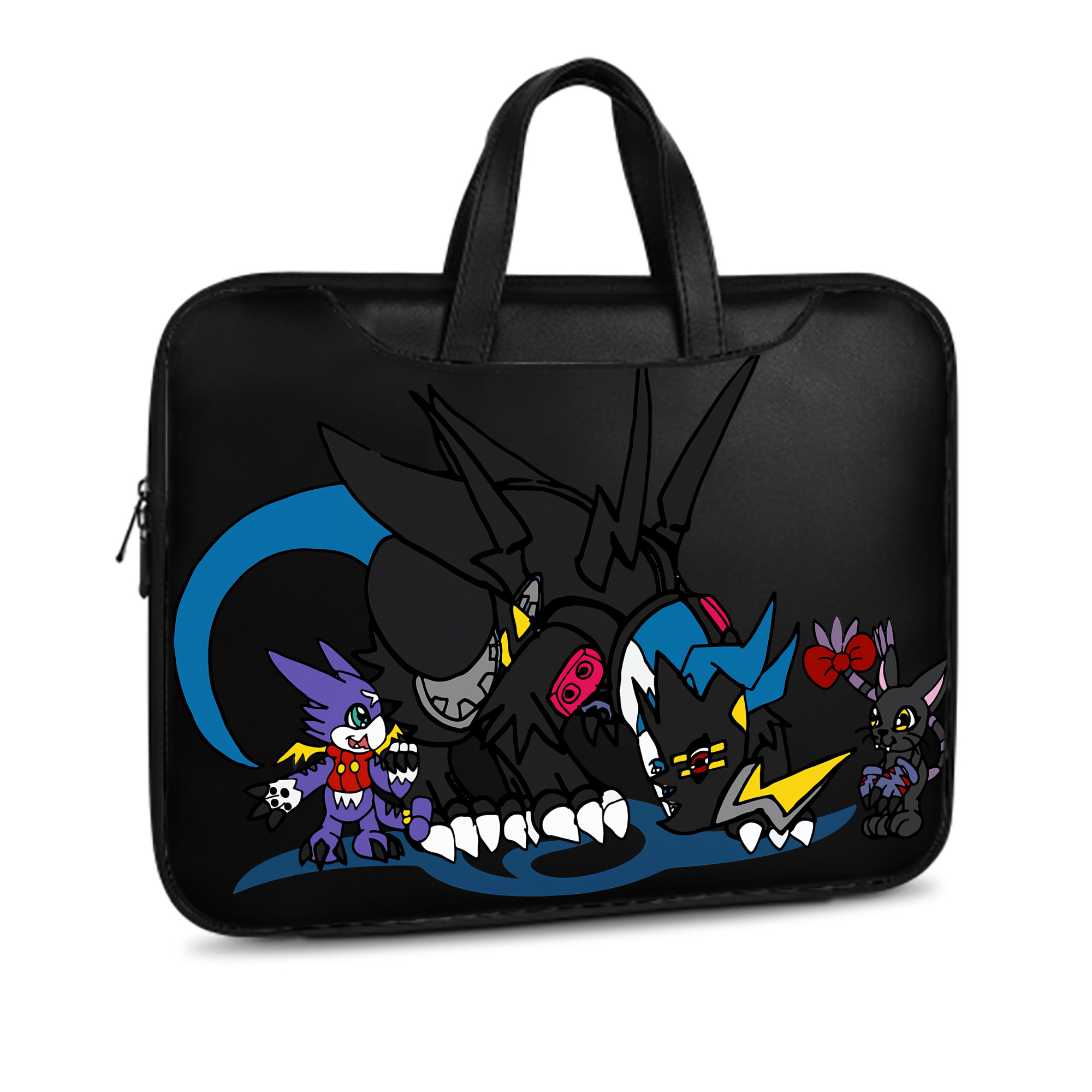 （画像用） Digimon デジタルモンスター/デジモン レザーラップトップバッグ　ノートパソコンケース