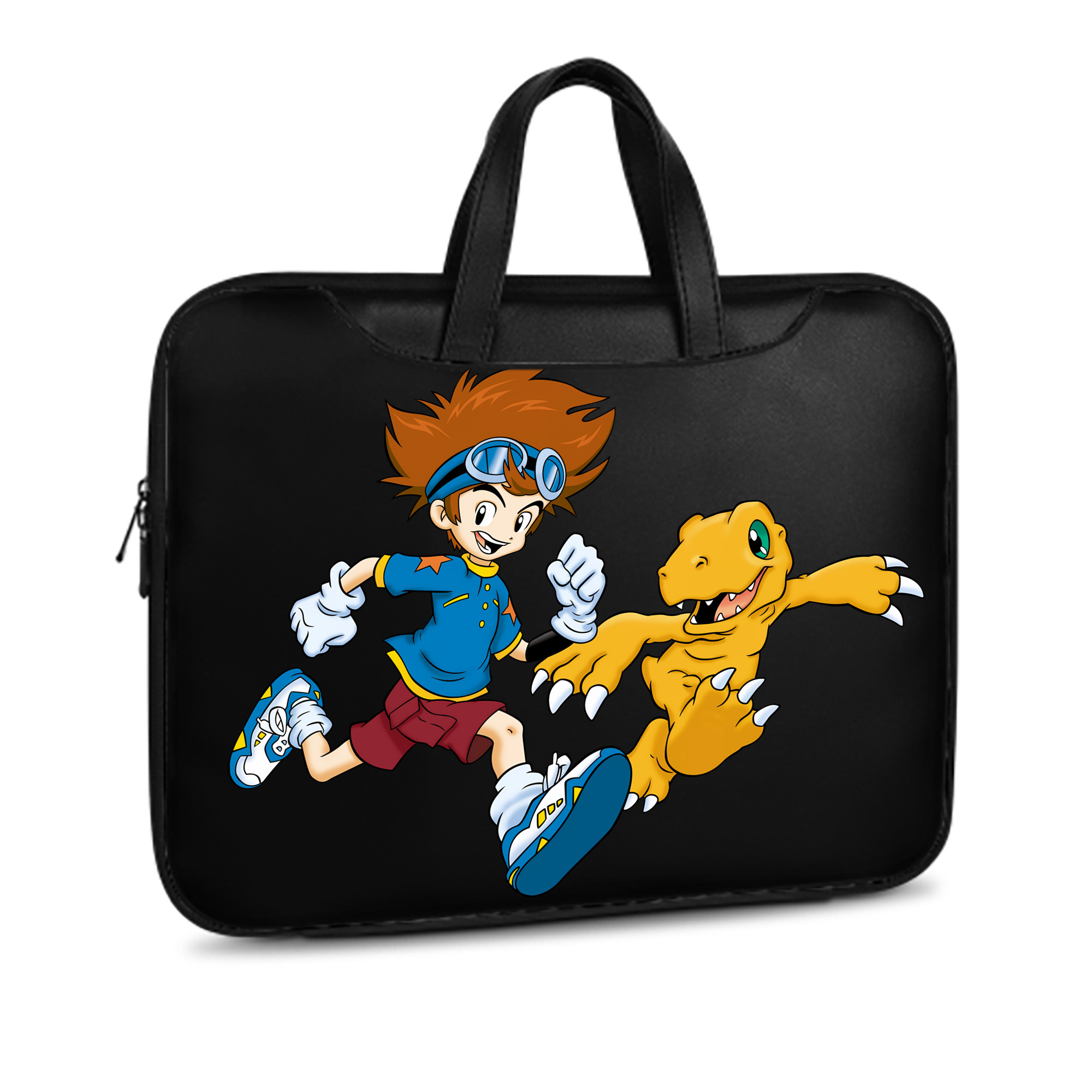 （画像用） Digimon デジタルモンスター/デジモン レザーラップトップバッグ　ノートパソコンケース