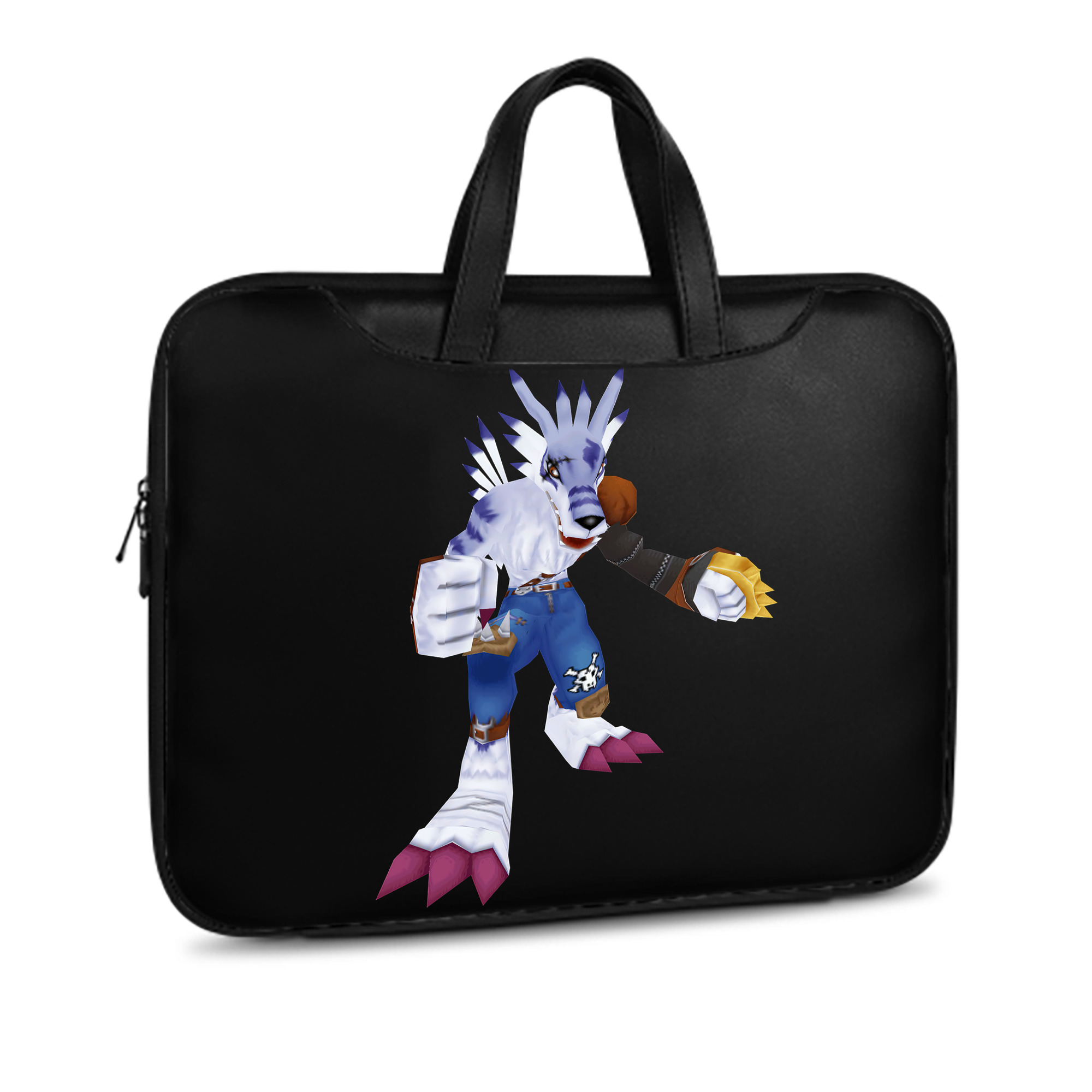 （画像用） Digimon デジタルモンスター/デジモン レザーラップトップバッグ　ノートパソコンケース