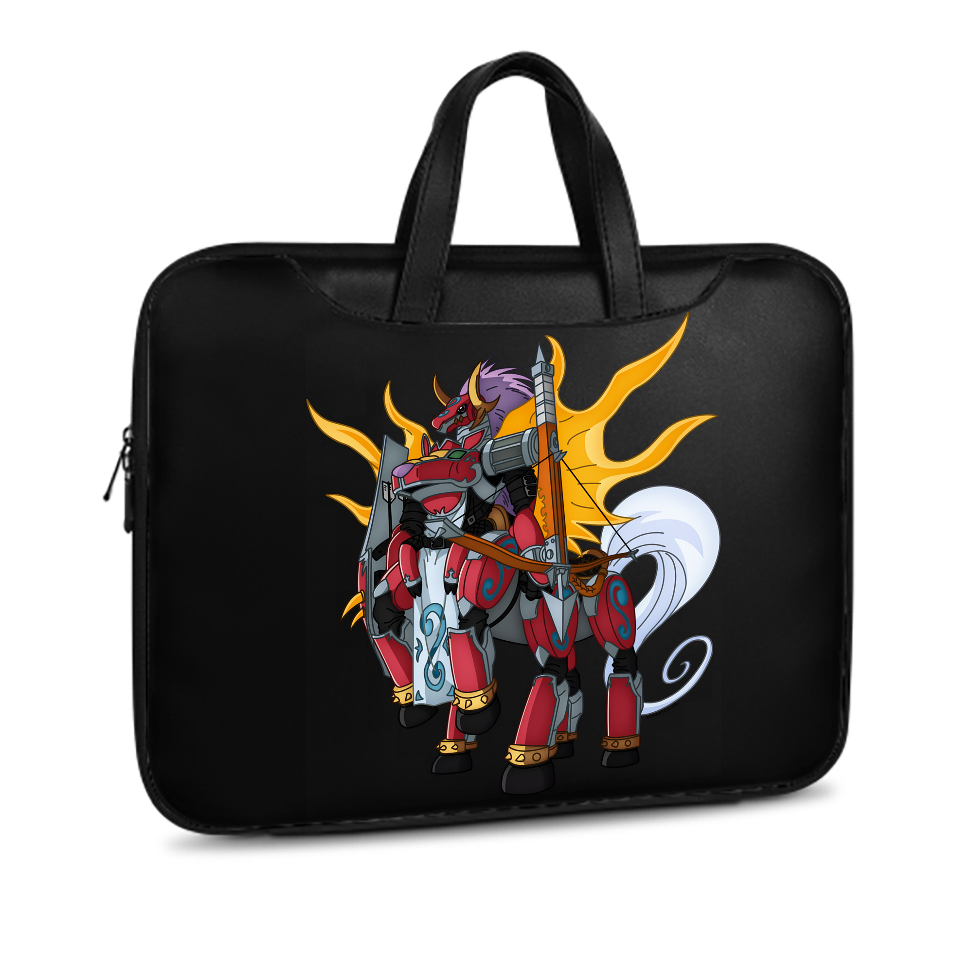 （画像用） Digimon デジタルモンスター/デジモン レザーラップトップバッグ　ノートパソコンケース