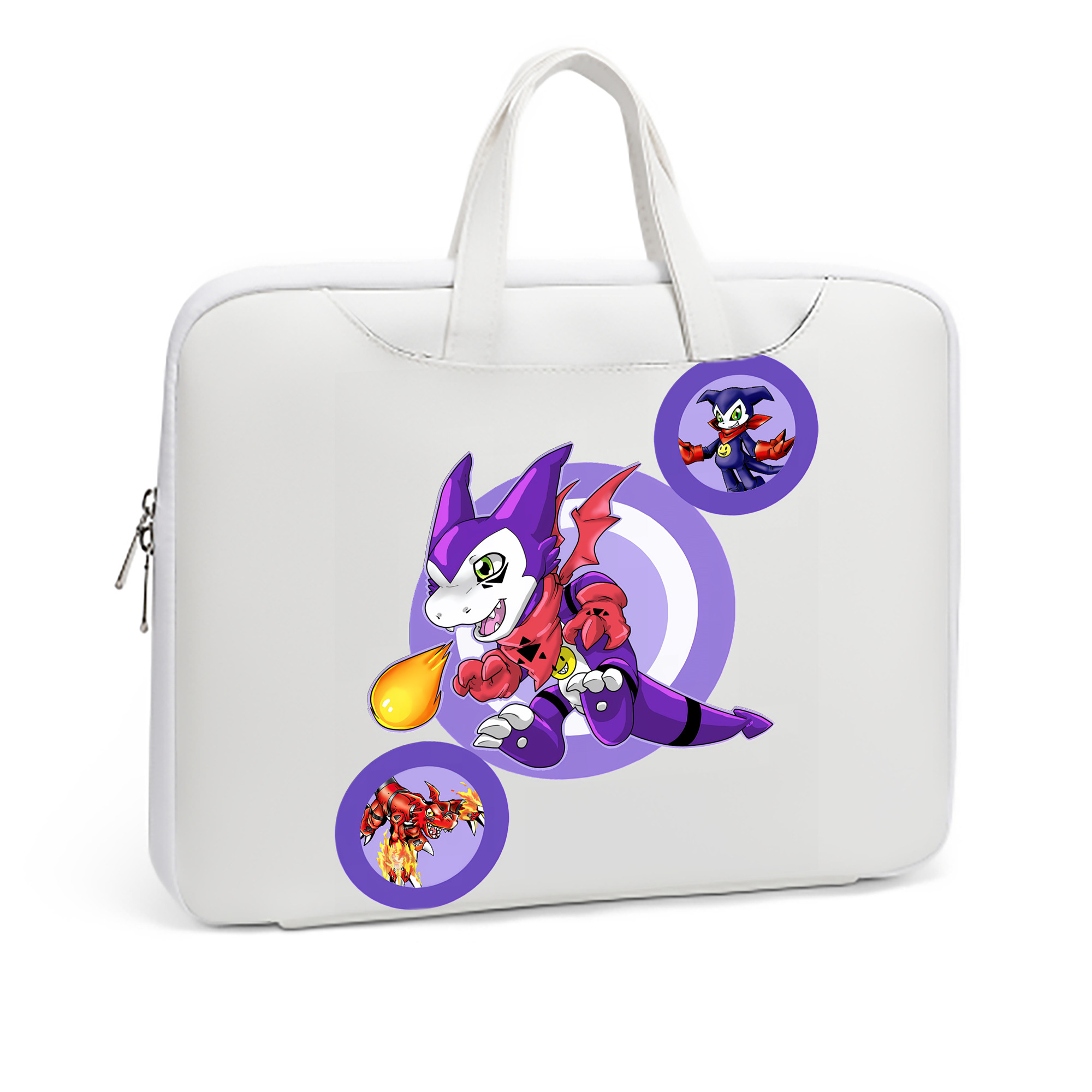 （画像用） Digimon デジタルモンスター/デジモン レザーラップトップバッグ　ノートパソコンケース
