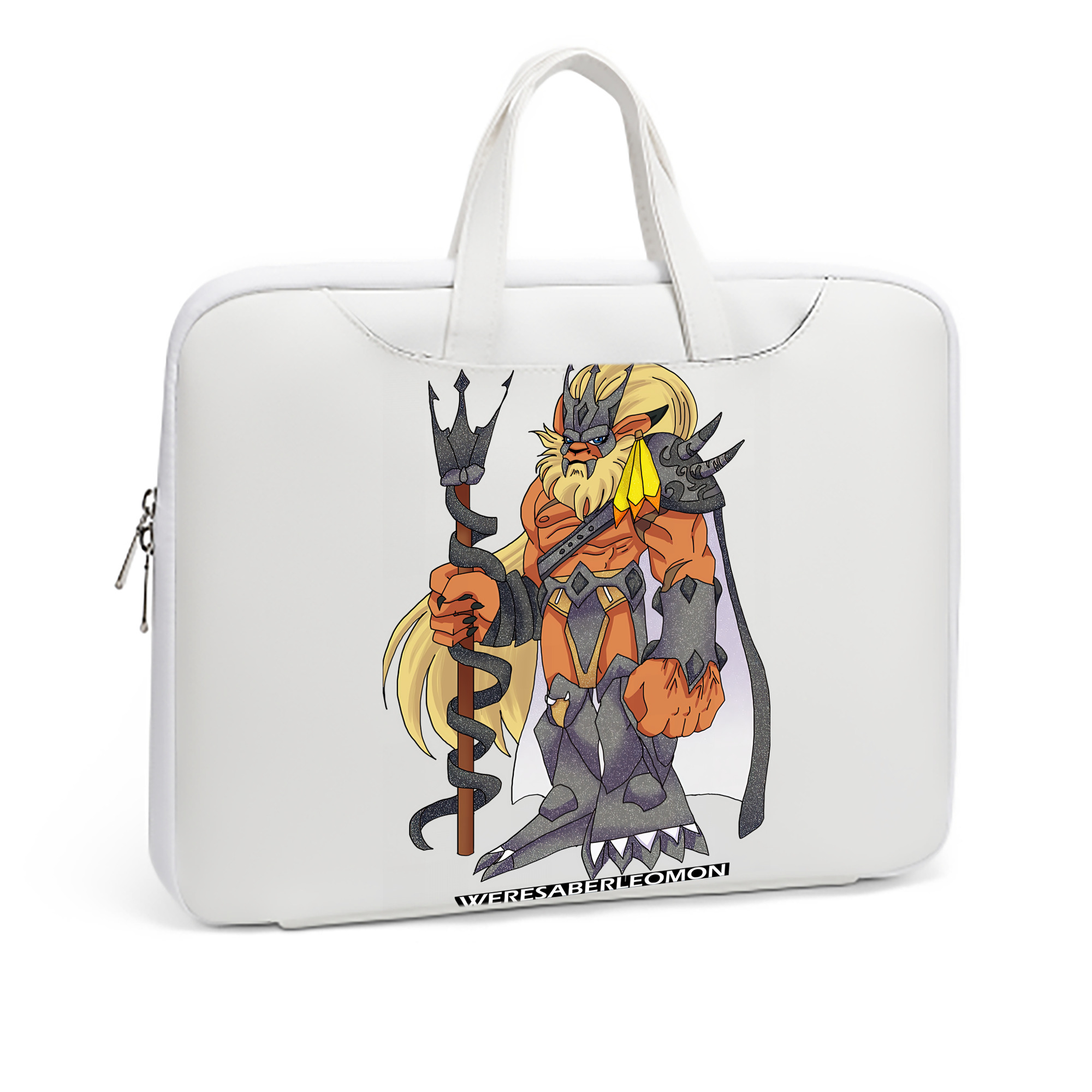 （画像用） Digimon デジタルモンスター/デジモン レザーラップトップバッグ　ノートパソコンケース