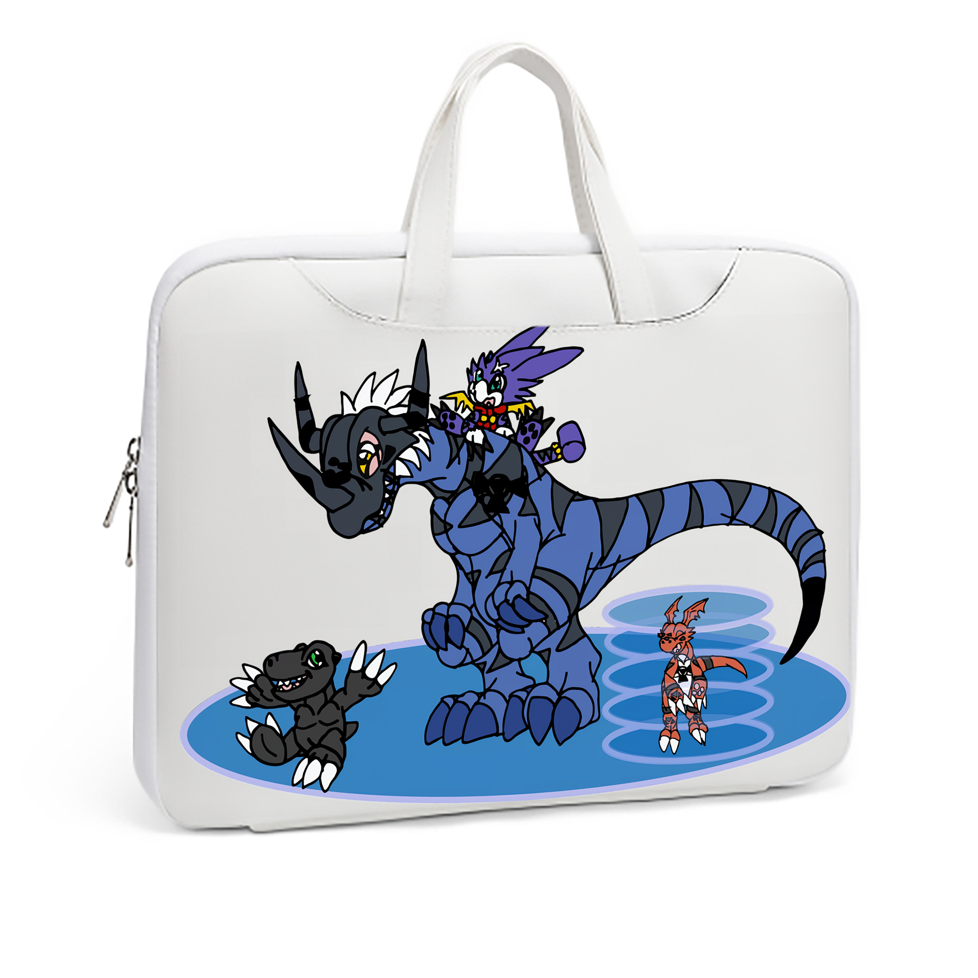 （画像用） Digimon デジタルモンスター/デジモン レザーラップトップバッグ　ノートパソコンケース