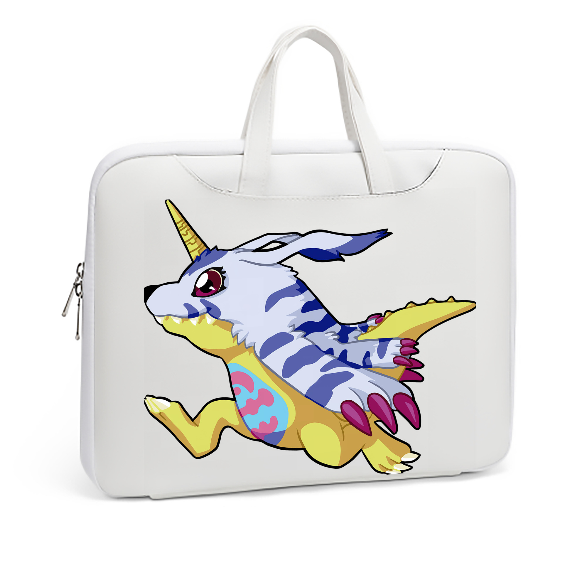 （画像用） Digimon デジタルモンスター/デジモン レザーラップトップバッグ　ノートパソコンケース