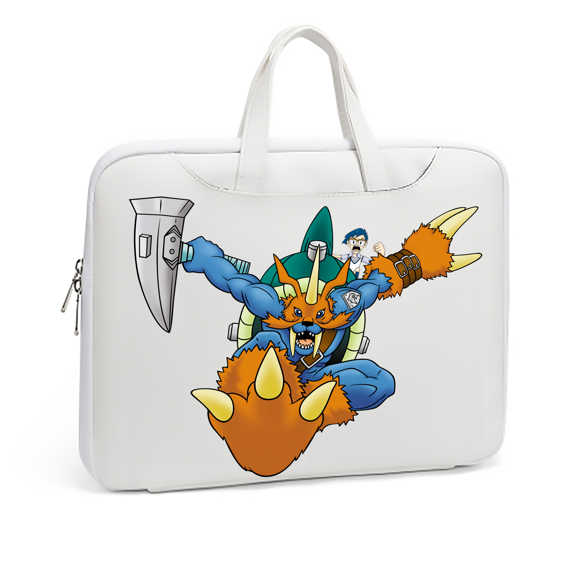 （画像用） Digimon デジタルモンスター/デジモン レザーラップトップバッグ　ノートパソコンケース