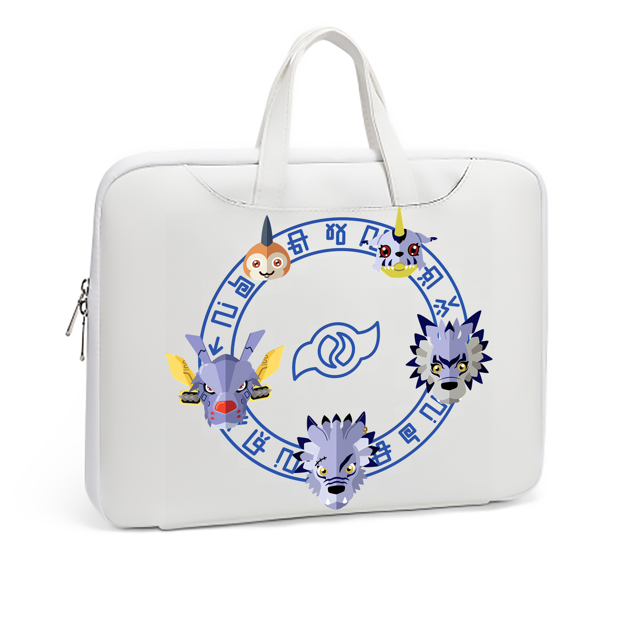 （画像用） Digimon デジタルモンスター/デジモン レザーラップトップバッグ　ノートパソコンケース