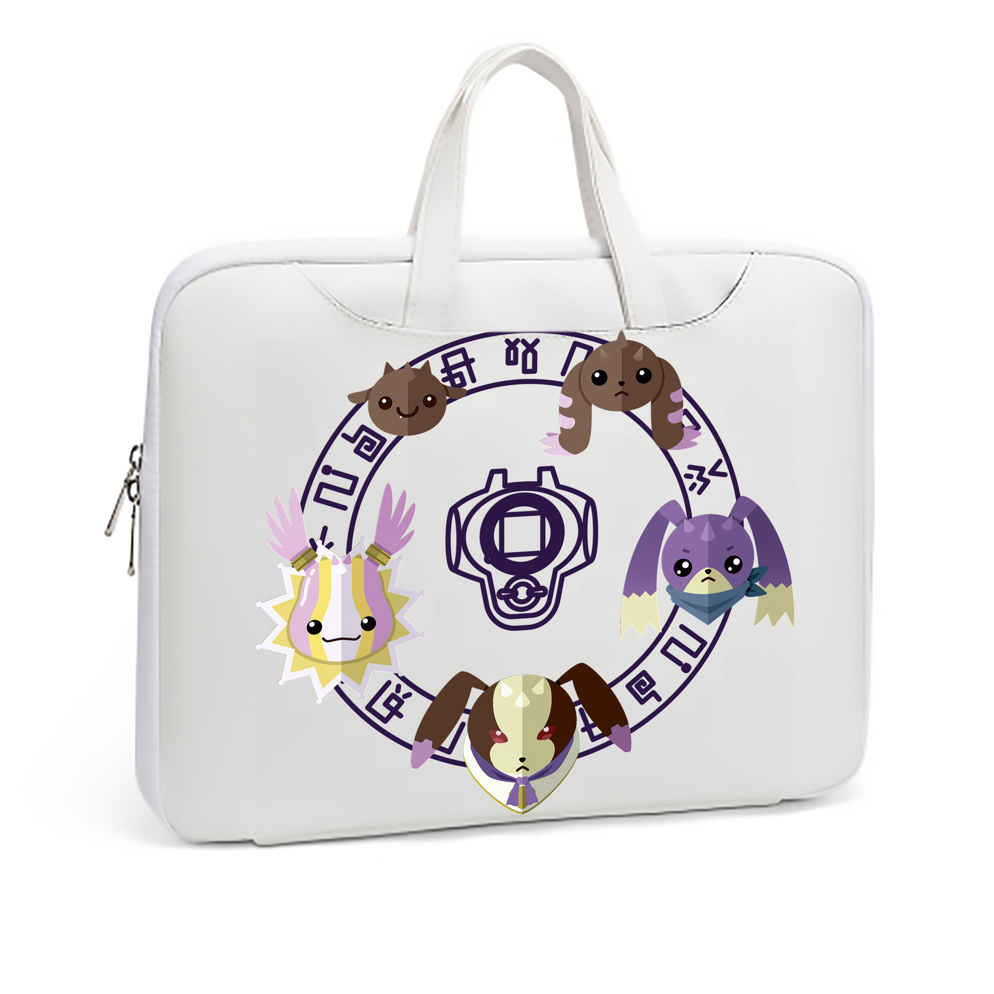 （画像用） Digimon デジタルモンスター/デジモン レザーラップトップバッグ　ノートパソコンケース