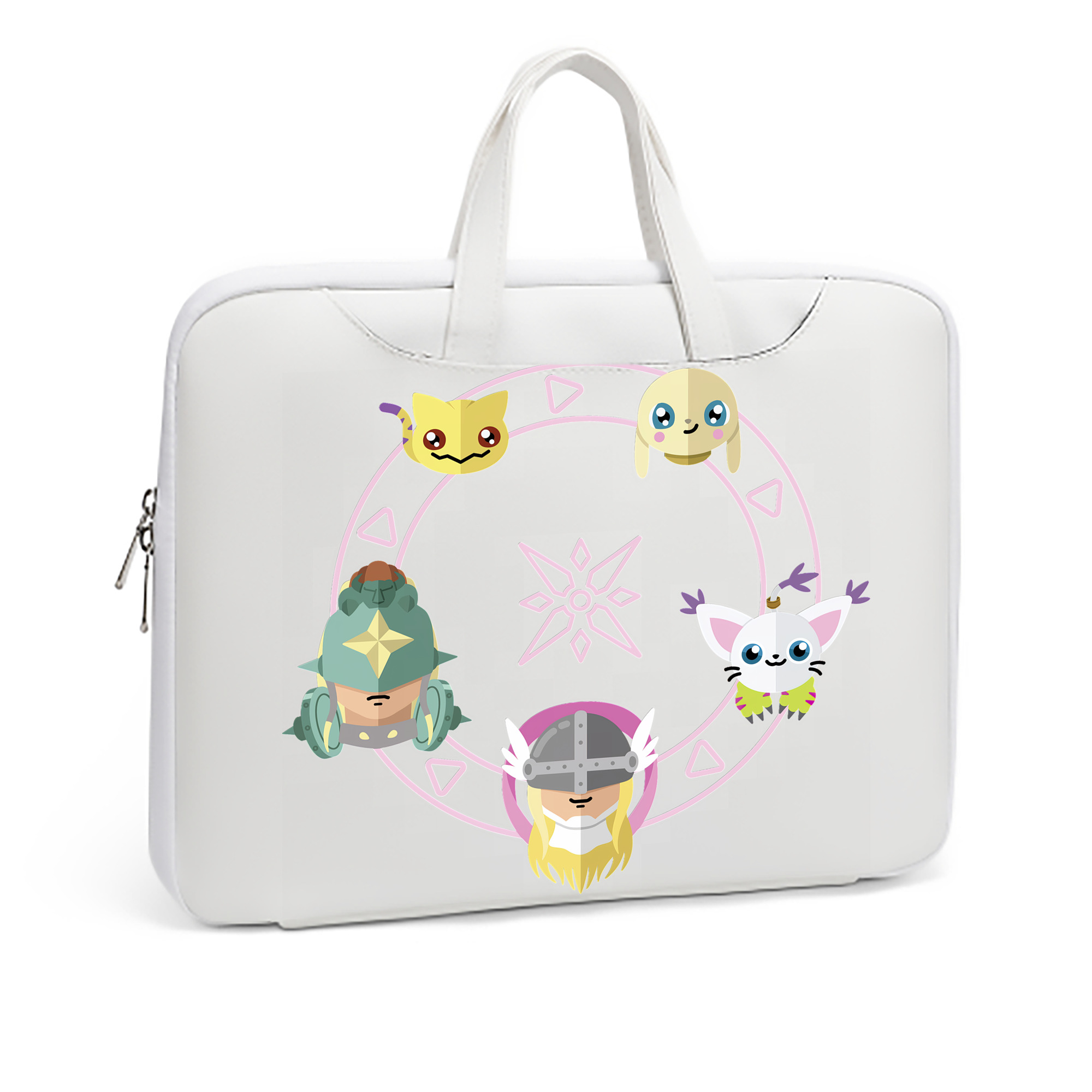 （画像用） Digimon デジタルモンスター/デジモン レザーラップトップバッグ　ノートパソコンケース