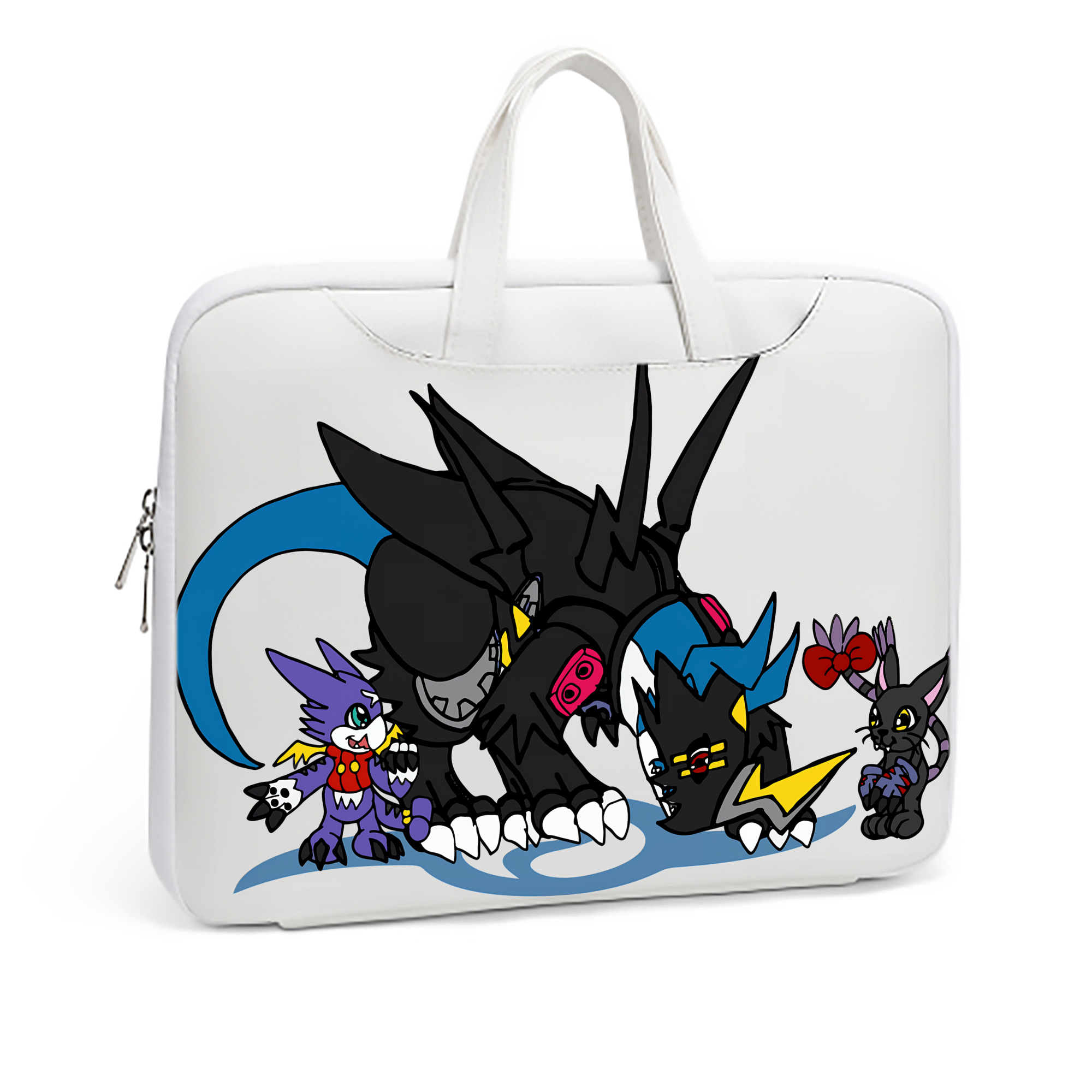 （画像用） Digimon デジタルモンスター/デジモン レザーラップトップバッグ　ノートパソコンケース