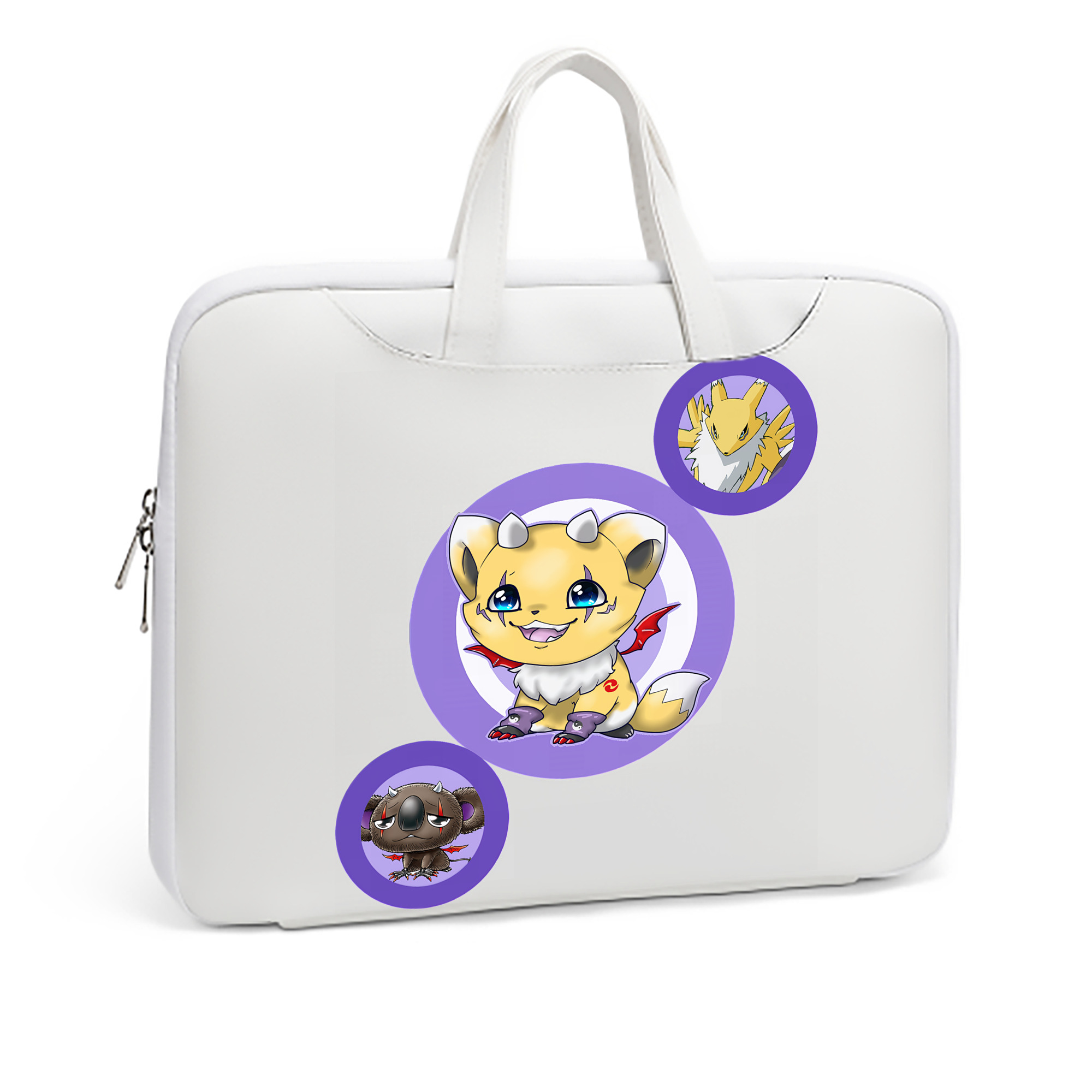 （画像用） Digimon デジタルモンスター/デジモン レザーラップトップバッグ　ノートパソコンケース