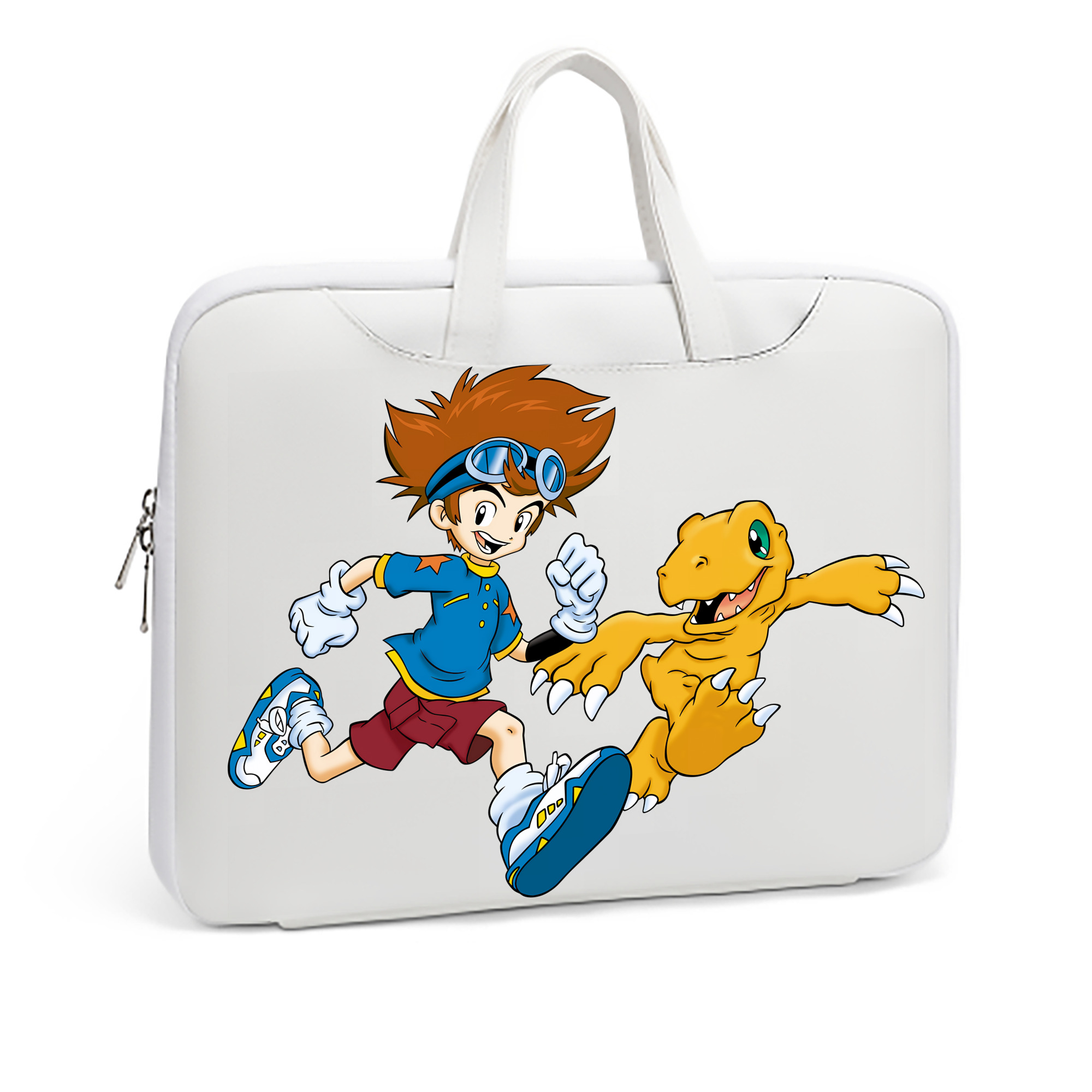 （画像用） Digimon デジタルモンスター/デジモン レザーラップトップバッグ　ノートパソコンケース