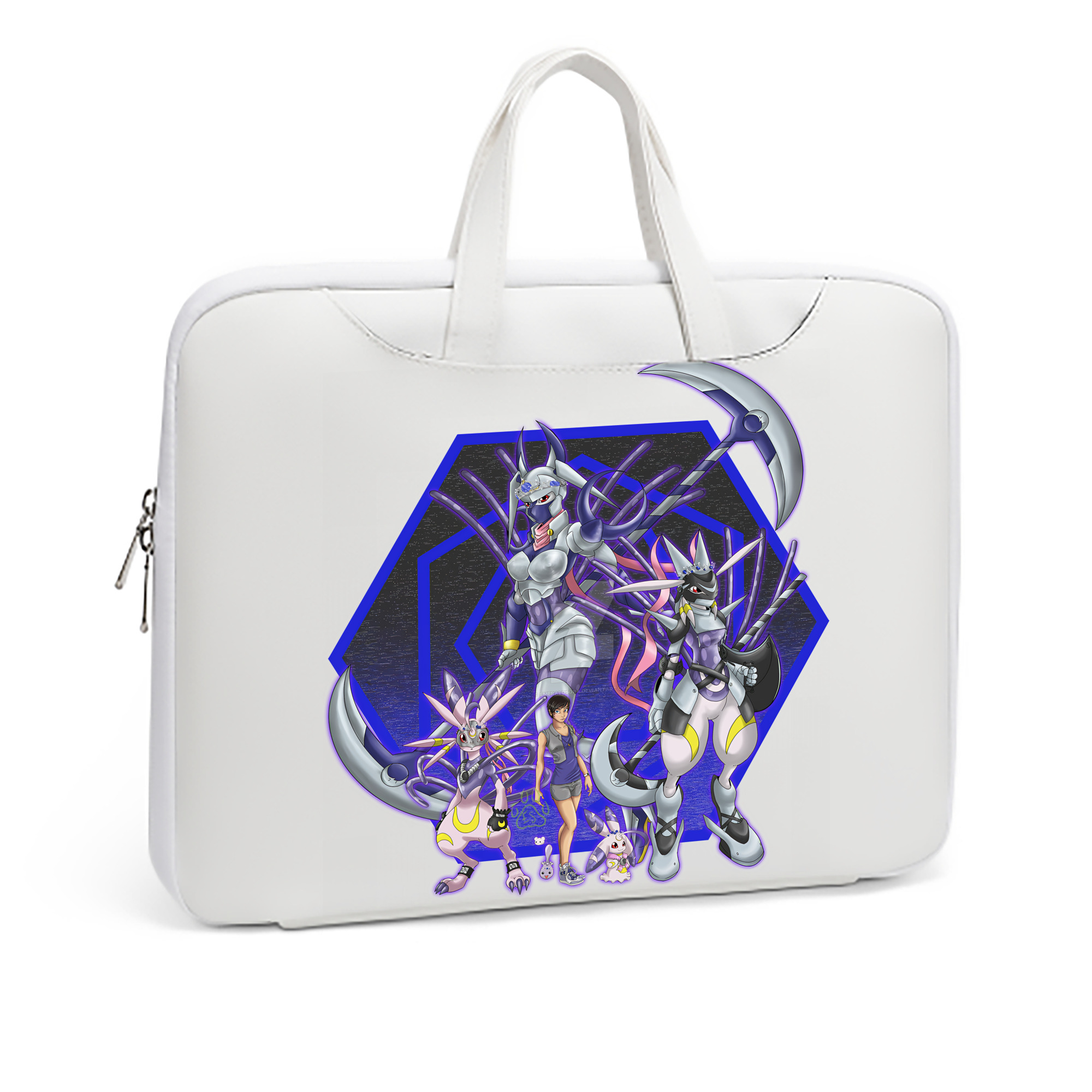 （画像用） Digimon デジタルモンスター/デジモン レザーラップトップバッグ　ノートパソコンケース