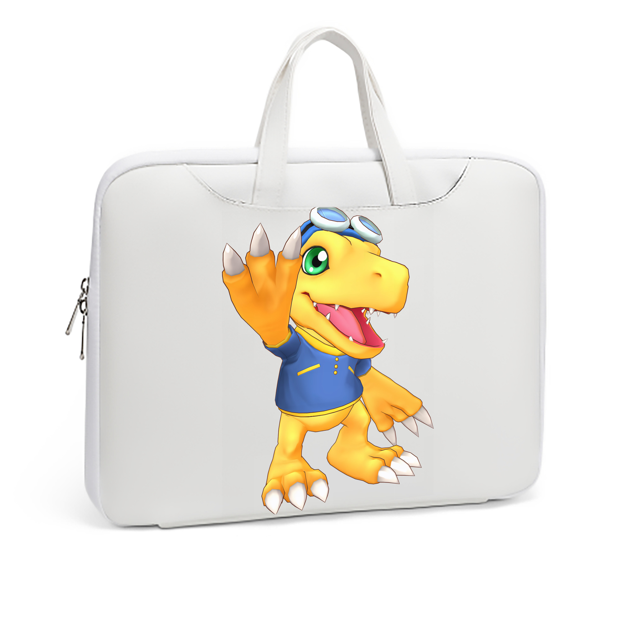 （画像用） Digimon デジタルモンスター/デジモン レザーラップトップバッグ　ノートパソコンケース