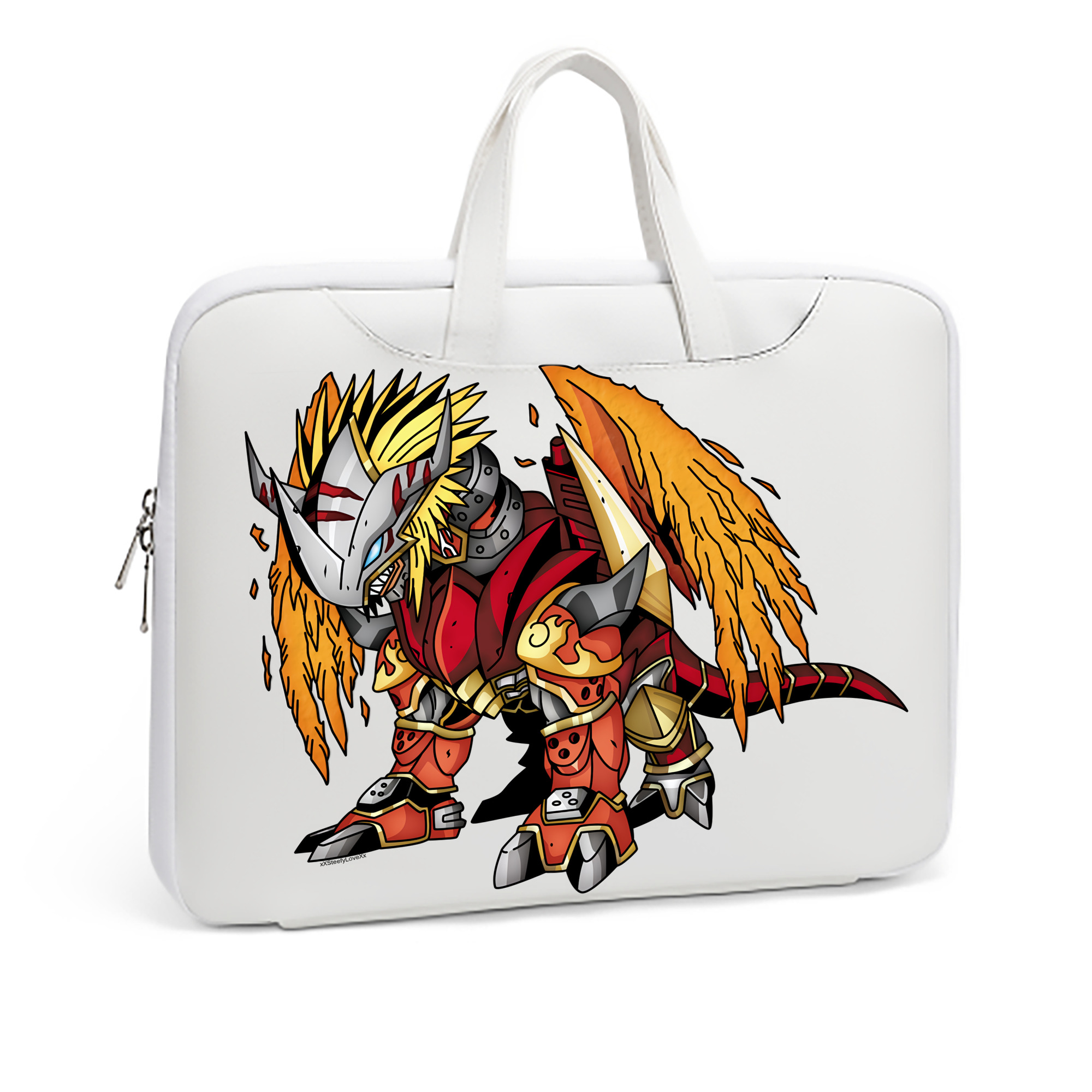（画像用） Digimon デジタルモンスター/デジモン レザーラップトップバッグ　ノートパソコンケース