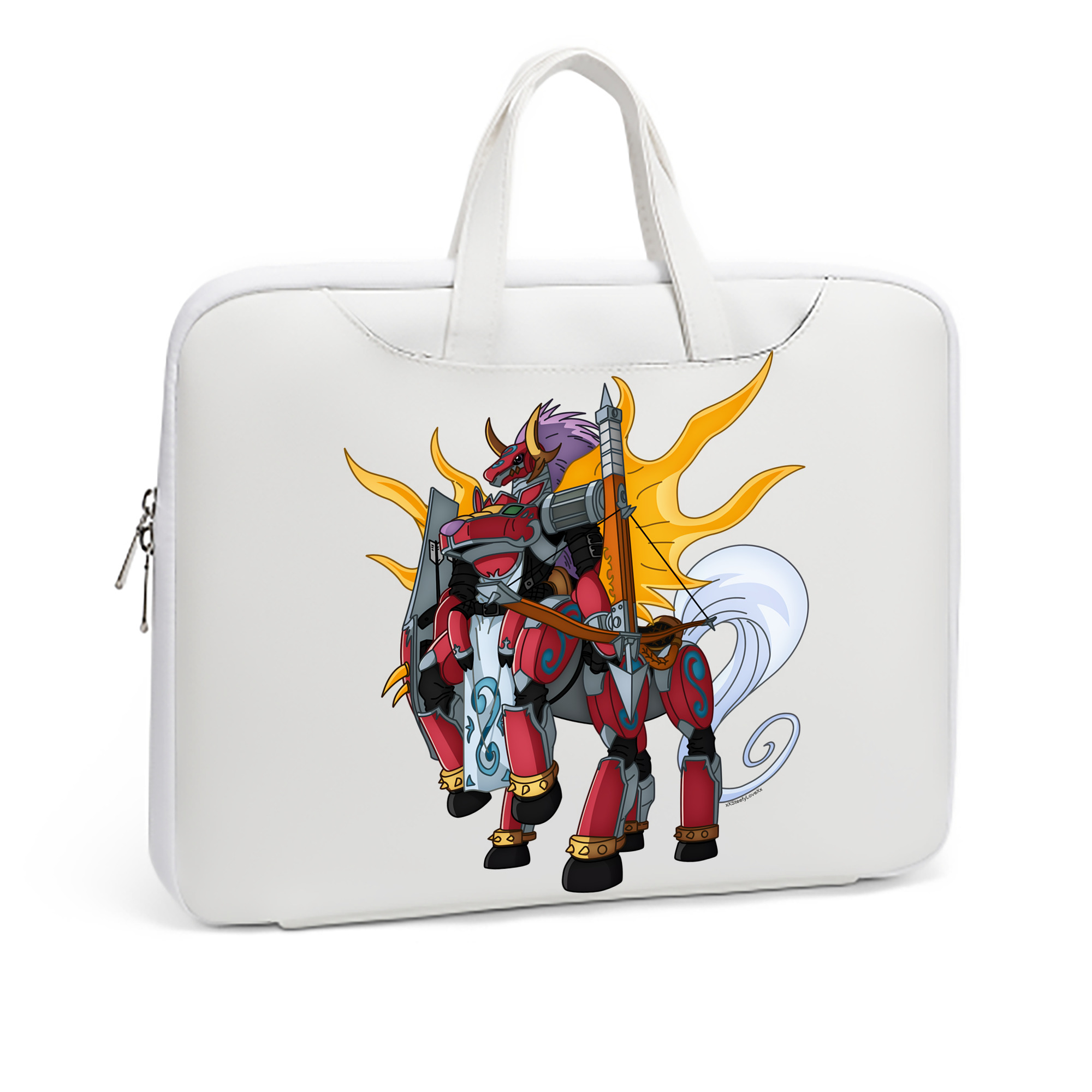 （画像用） Digimon デジタルモンスター/デジモン レザーラップトップバッグ　ノートパソコンケース