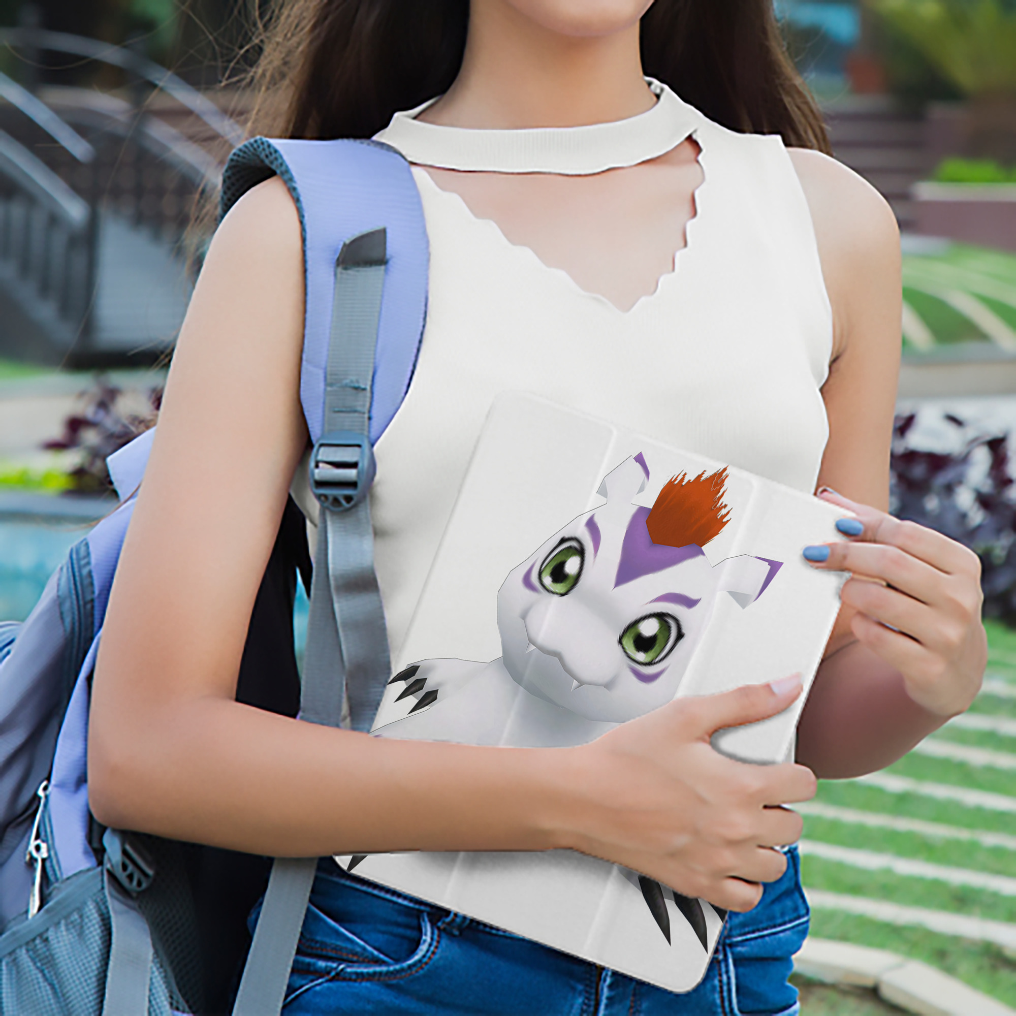 Digimon デジタルモンスター/デジモン IPad ケース ペン収納付き 三つ折りスタンド PUレザー×シリコン 対応機種9.5/10.5/10.9インチ