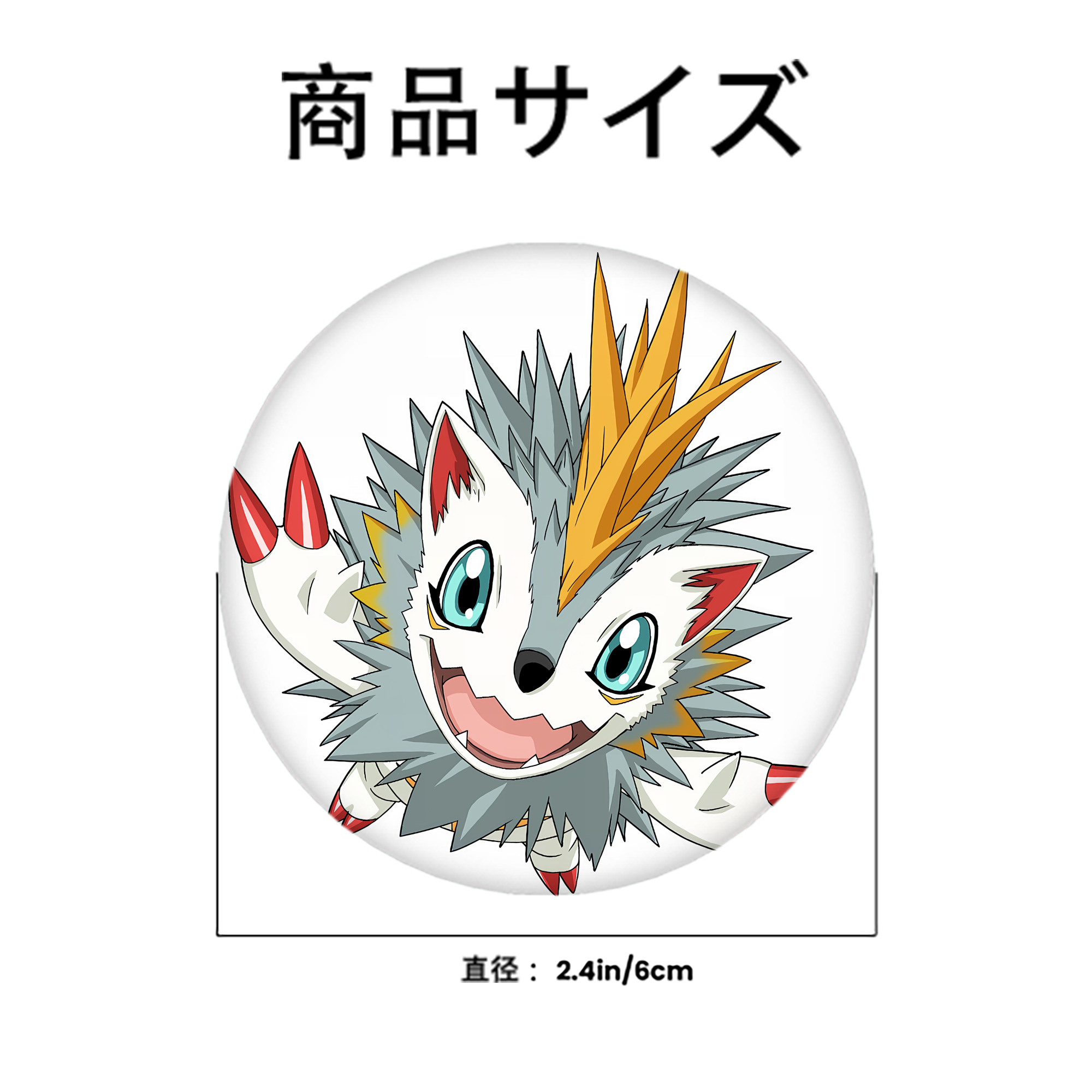 Digimon デジタルモンスター/デジモン 6cm 缶バッジ 複数セット