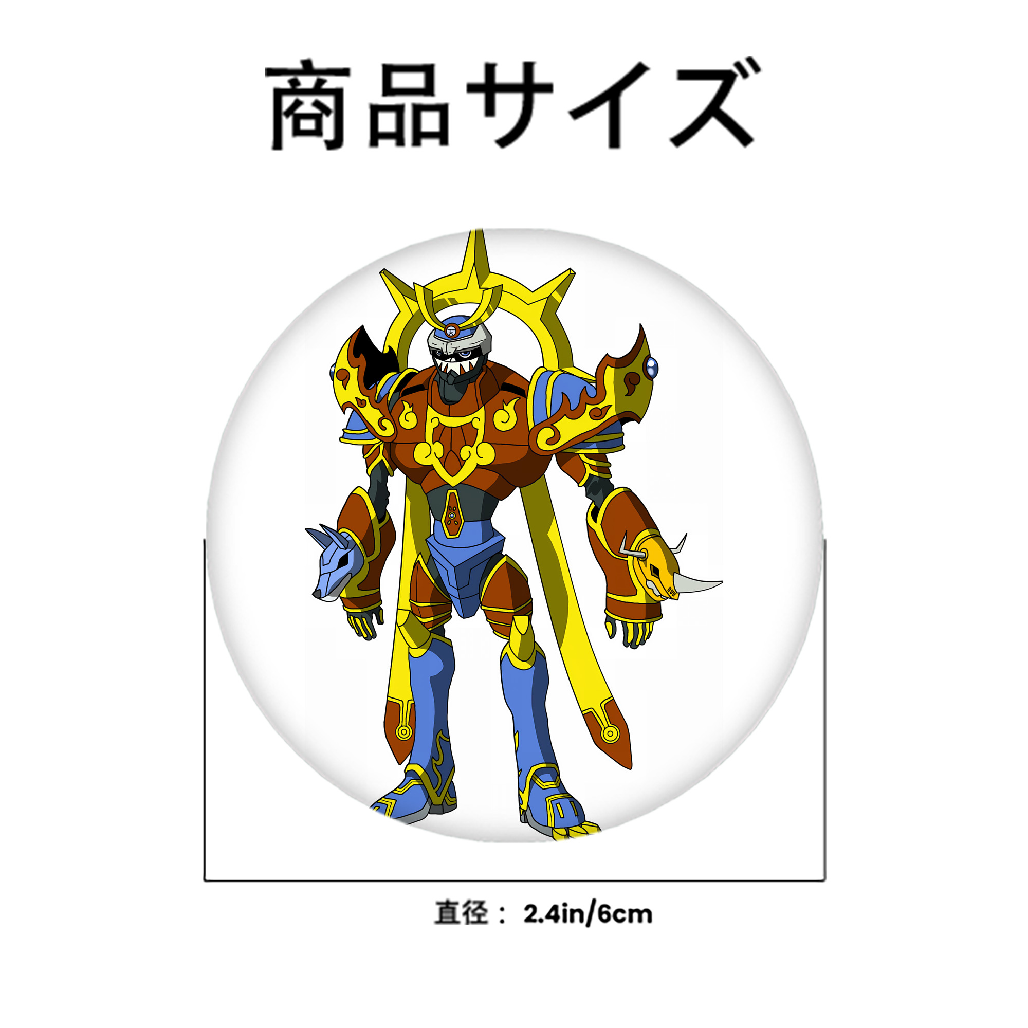 Digimon デジタルモンスター/デジモン 6cm 缶バッジ 複数セット