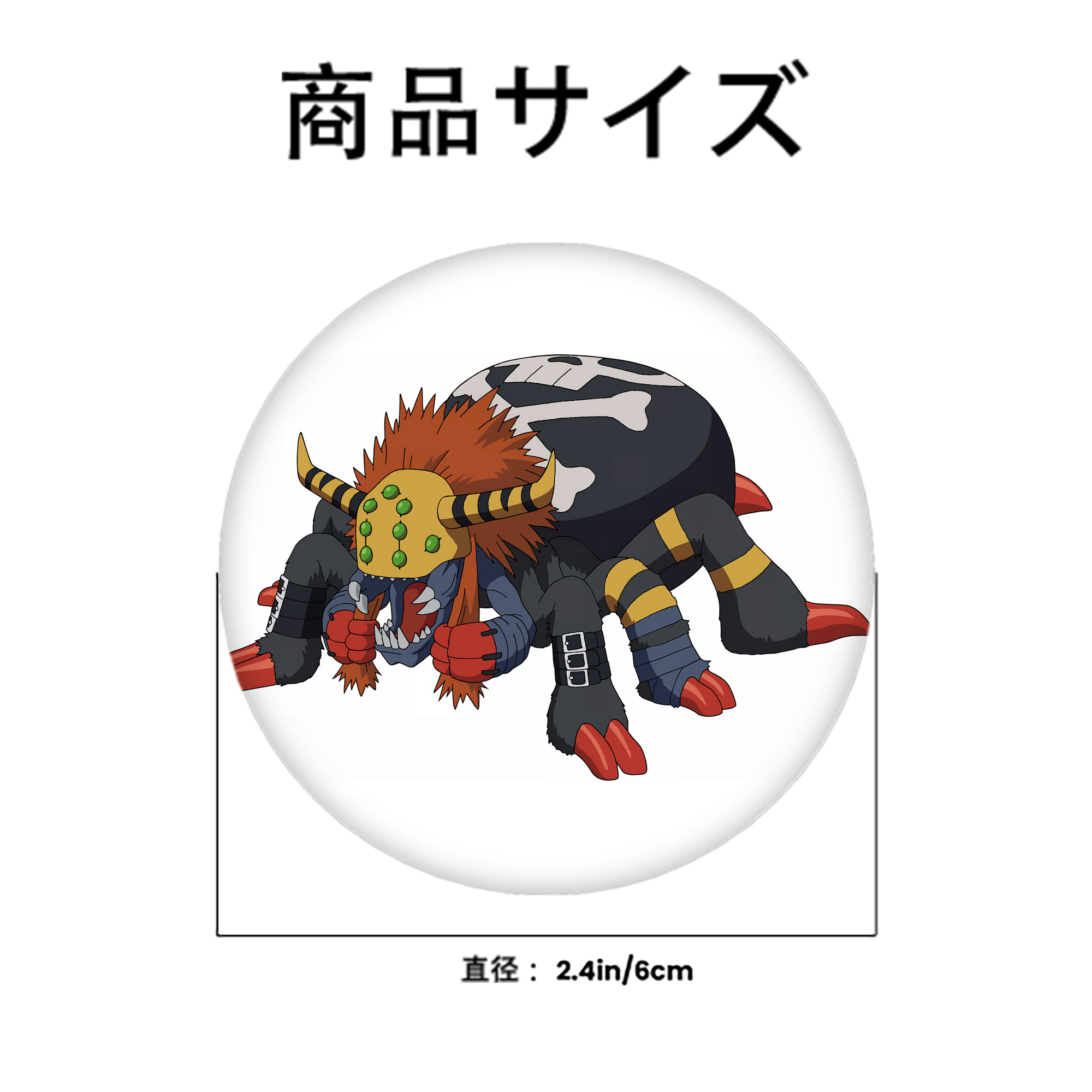 Digimon デジタルモンスター/デジモン 6cm 缶バッジ 複数セット