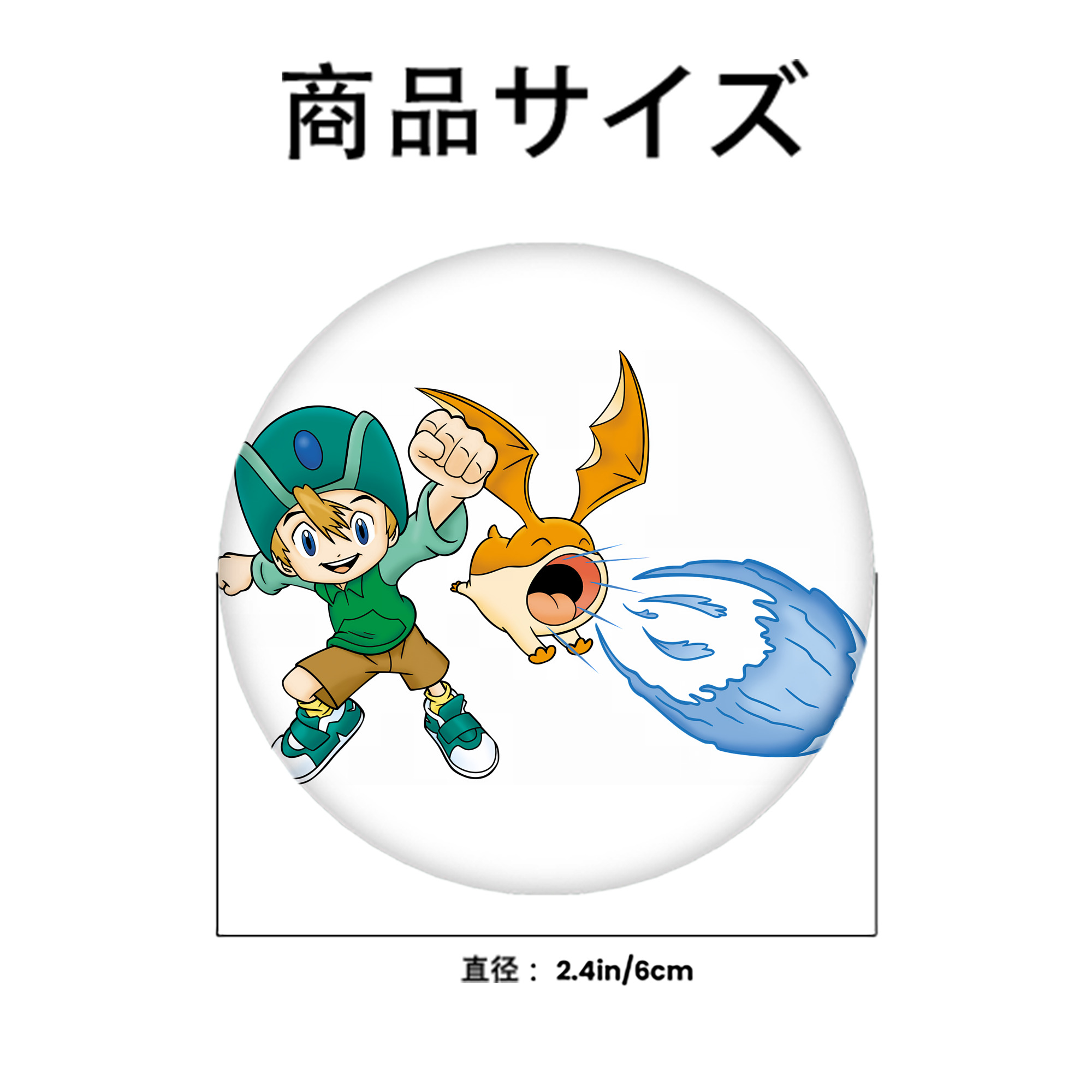 Digimon デジタルモンスター/デジモン 6cm 缶バッジ 複数セット