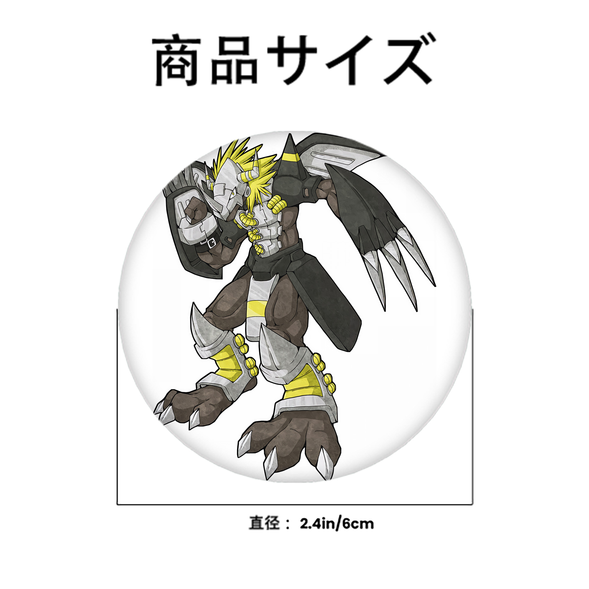 Digimon デジタルモンスター/デジモン 6cm 缶バッジ 複数セット