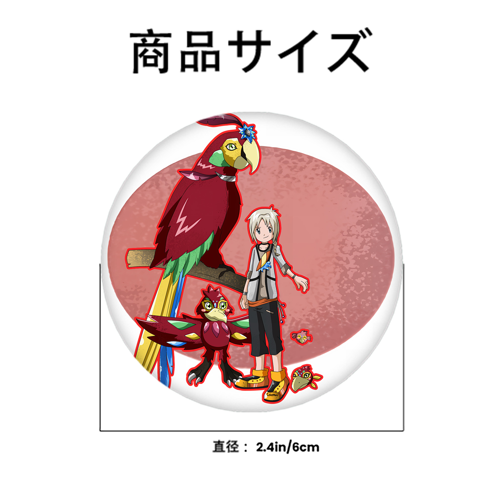 Digimon デジタルモンスター/デジモン 6cm 缶バッジ 複数セット