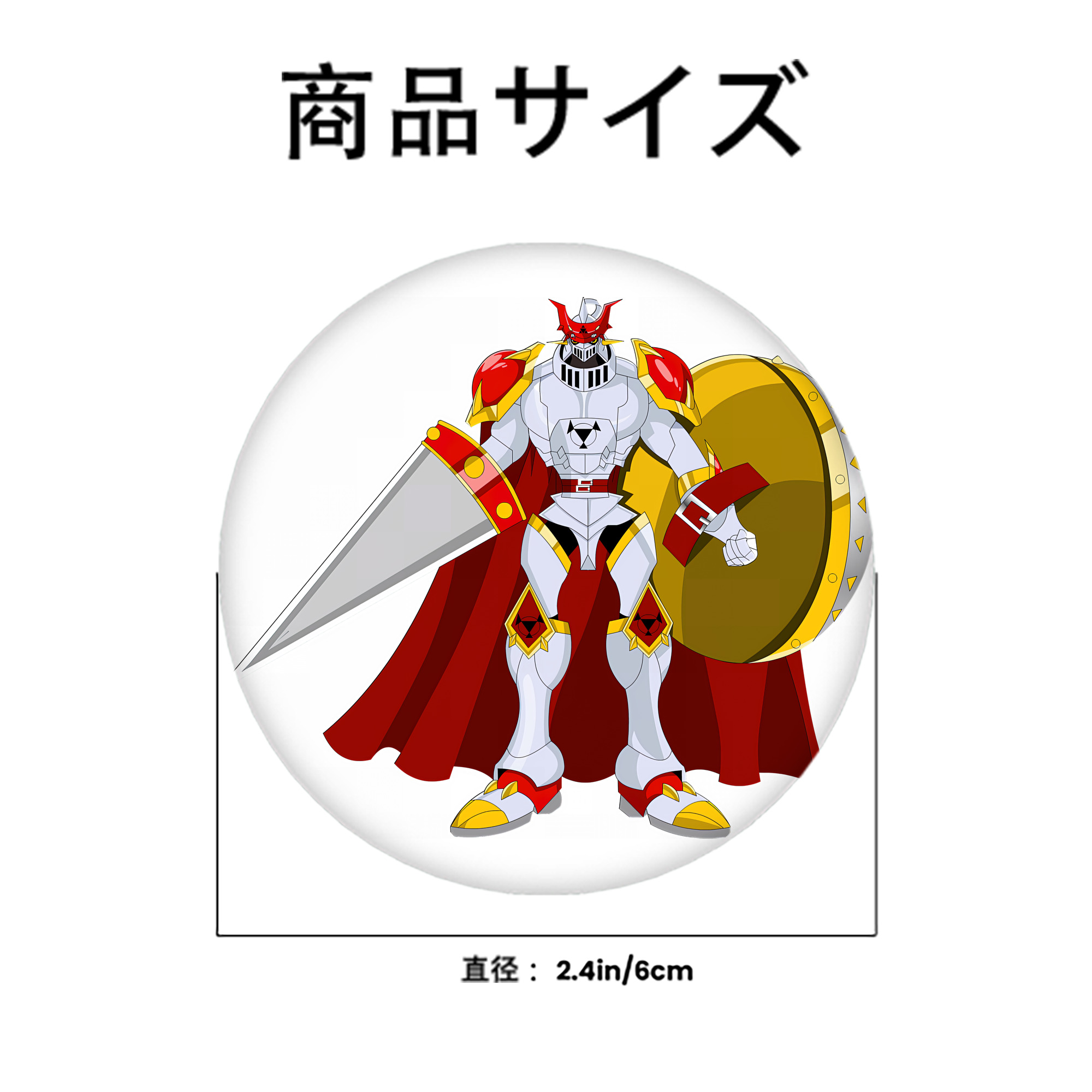 Digimon デジタルモンスター/デジモン 6cm 缶バッジ 複数セット