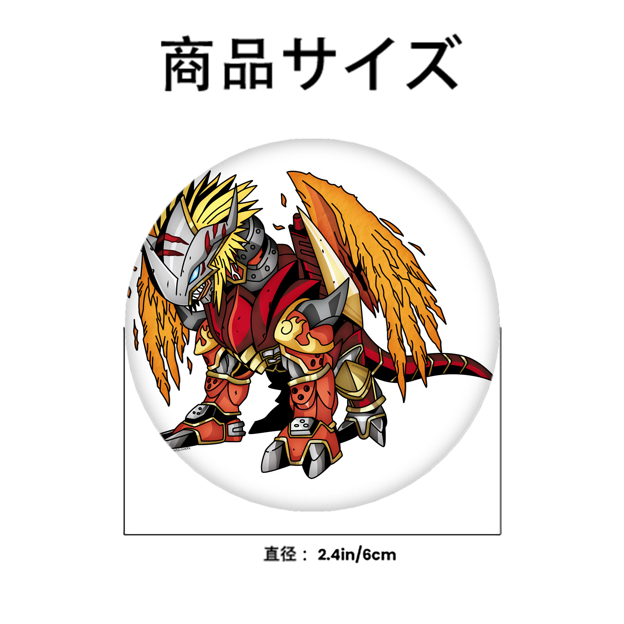 Digimon デジタルモンスター/デジモン 6cm 缶バッジ 複数セット