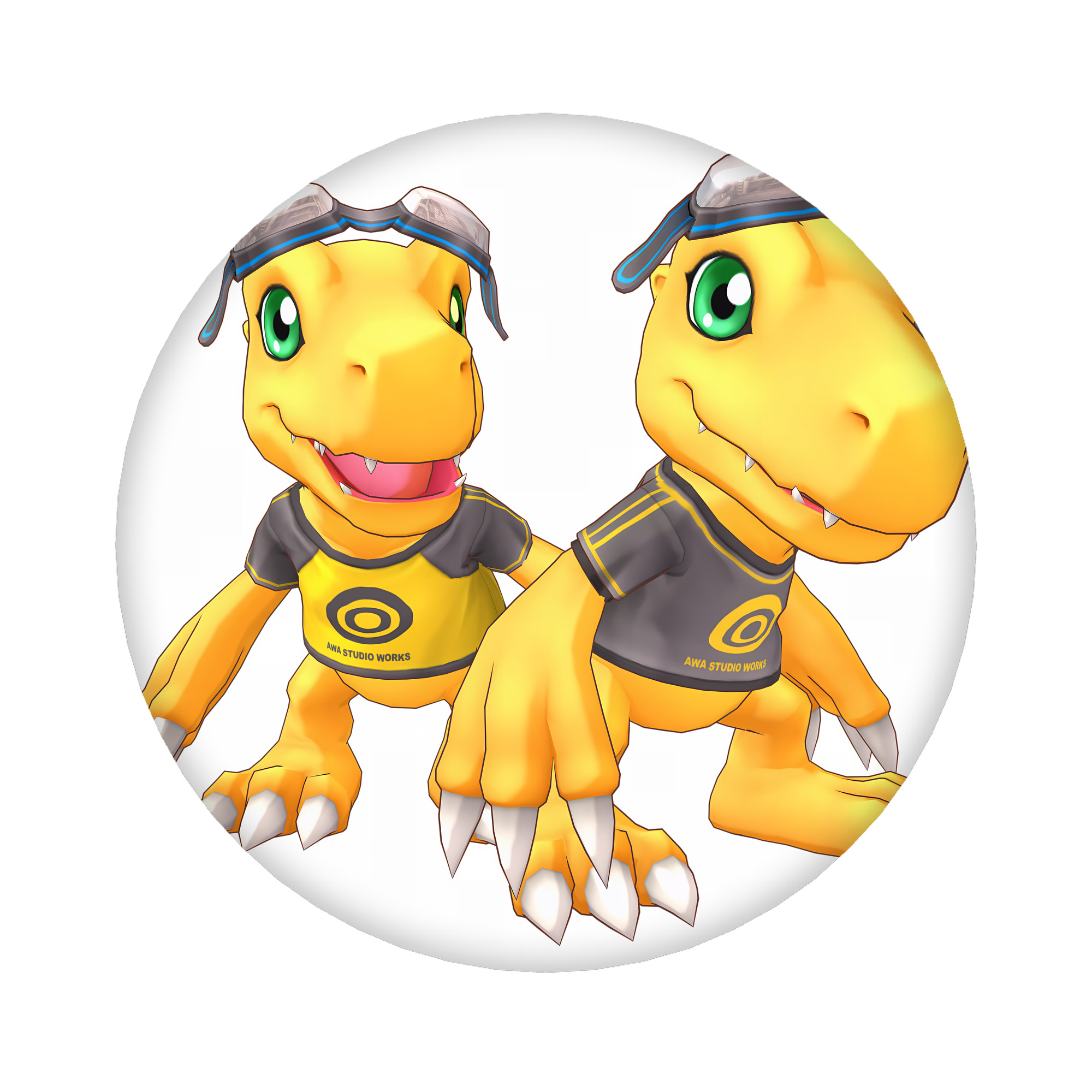 （画像用） Digimon デジタルモンスター/デジモン 6cm 缶バッジ 複数セット