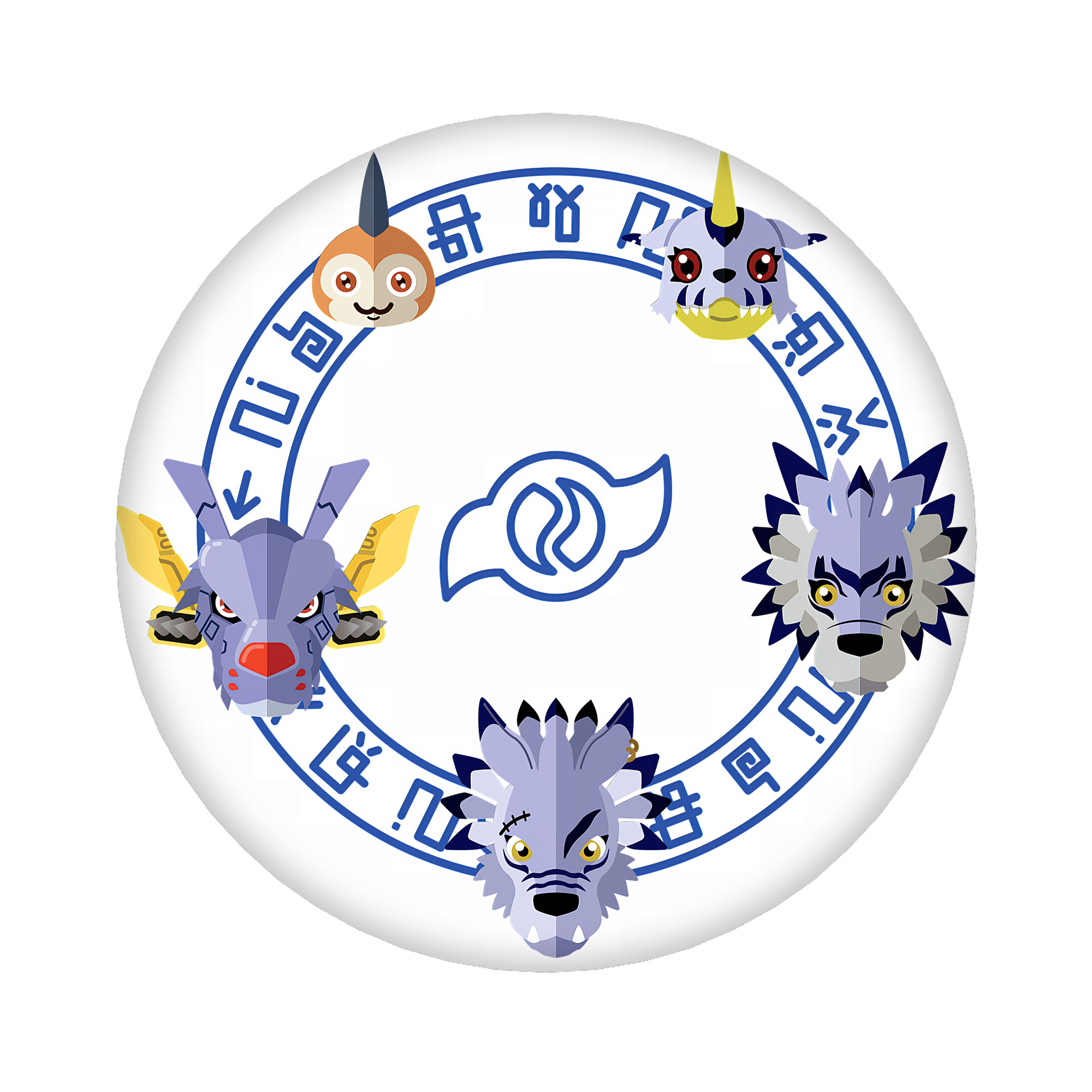 （画像用） Digimon デジタルモンスター/デジモン 6cm 缶バッジ 複数セット