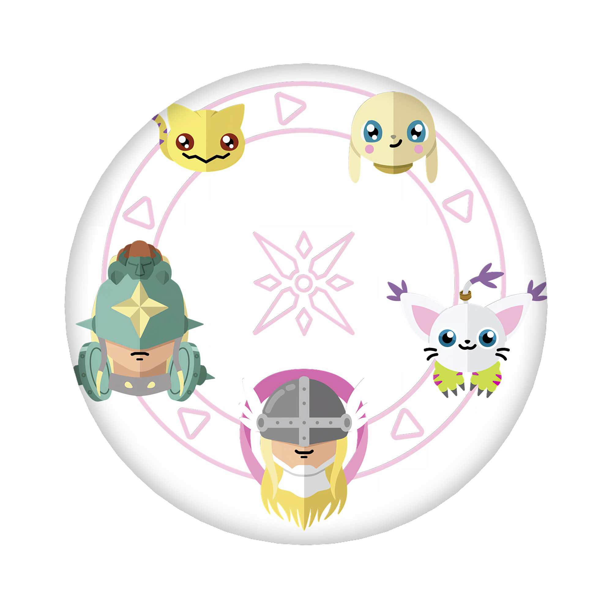 （画像用） Digimon デジタルモンスター/デジモン 6cm 缶バッジ 複数セット