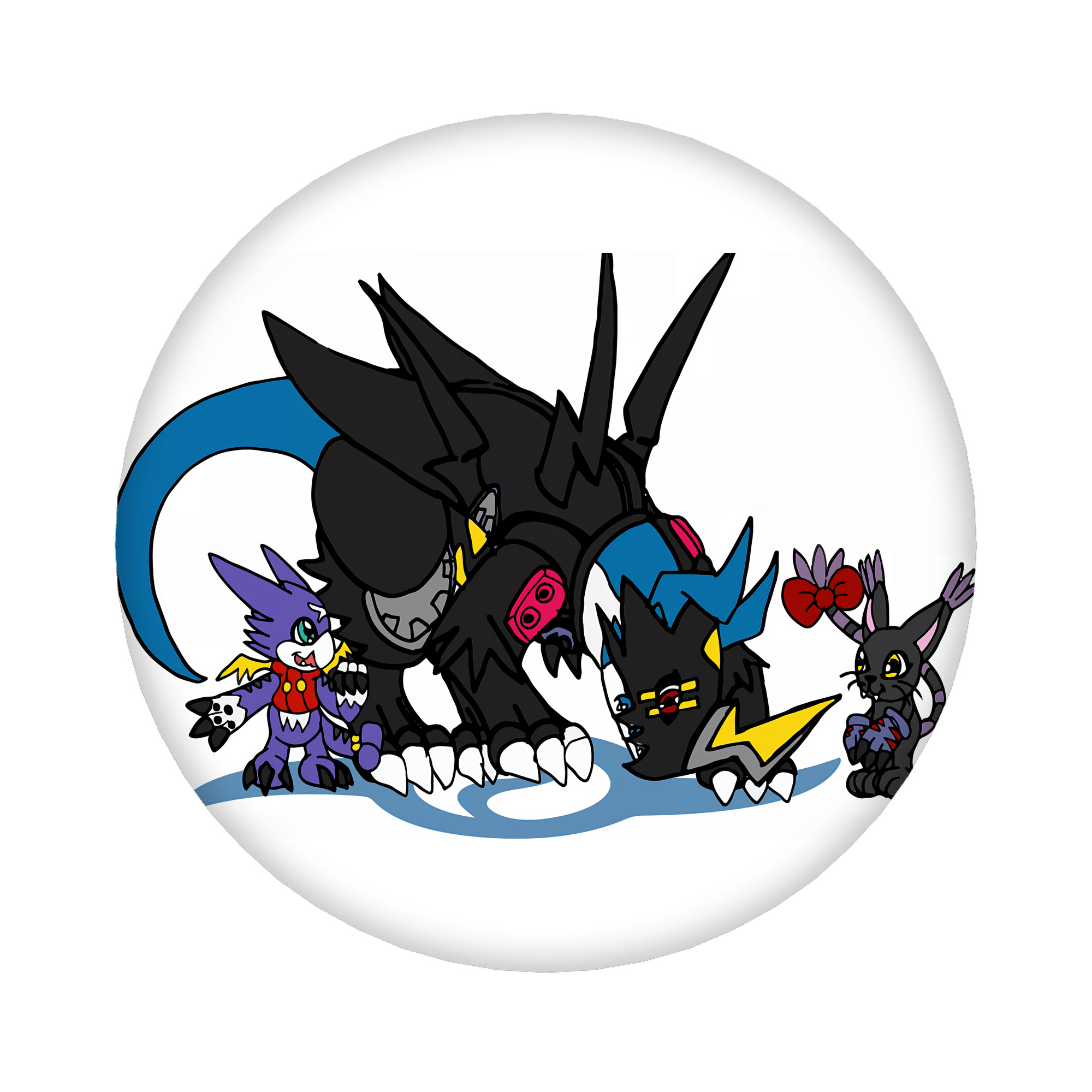 （画像用） Digimon デジタルモンスター/デジモン 6cm 缶バッジ 複数セット