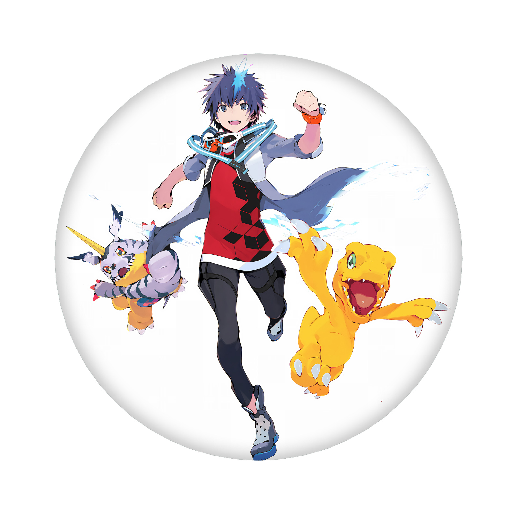 （画像用） Digimon デジタルモンスター/デジモン 6cm 缶バッジ 複数セット