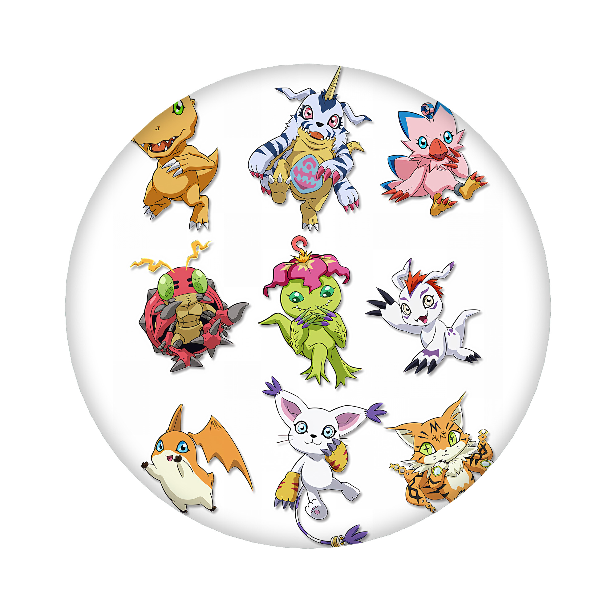 （画像用） Digimon デジタルモンスター/デジモン 6cm 缶バッジ 複数セット
