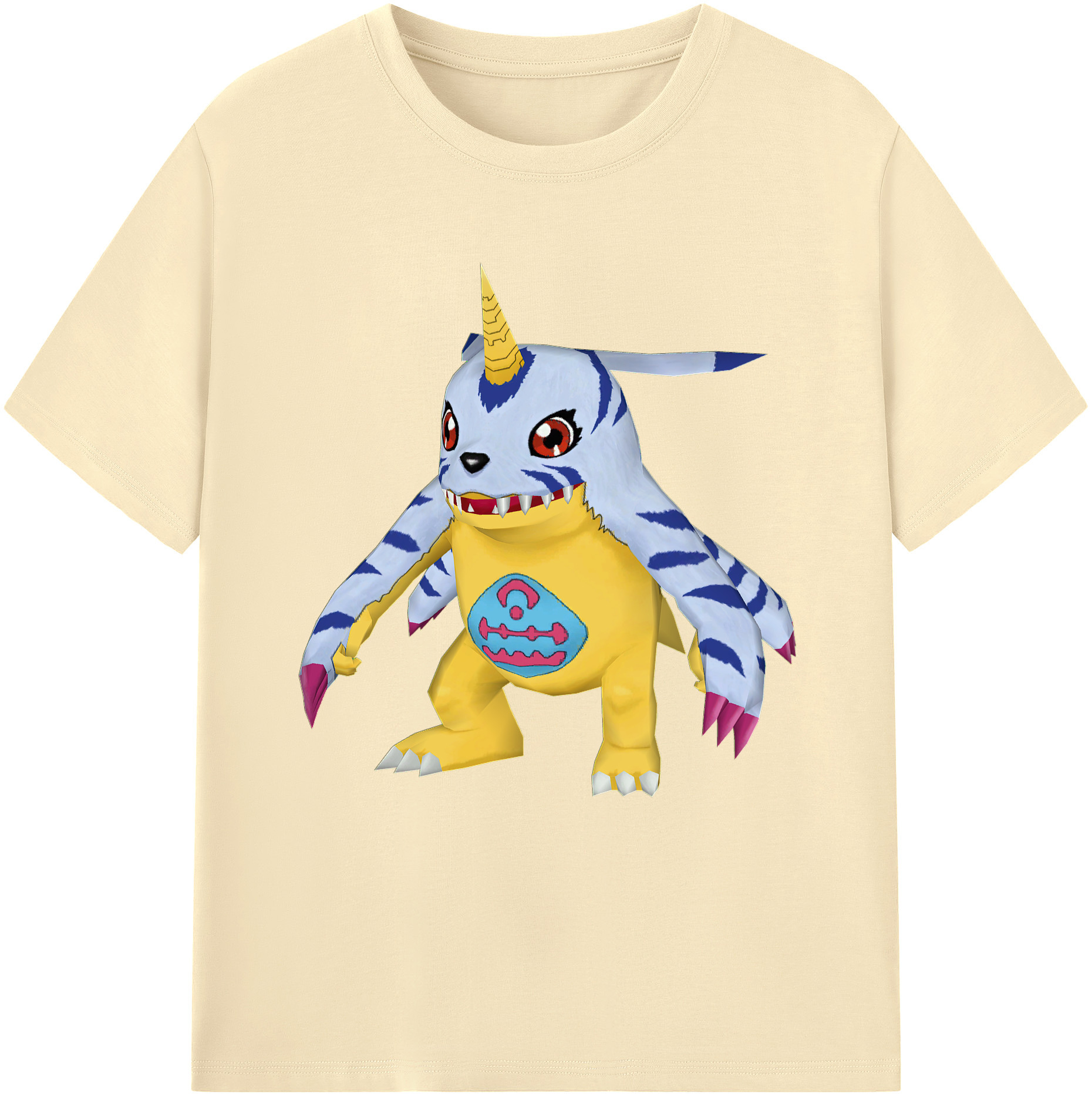 （画像用） Digimon デジタルモンスター/デジモン 綿100％半袖Tシャツ（フロントプリント）