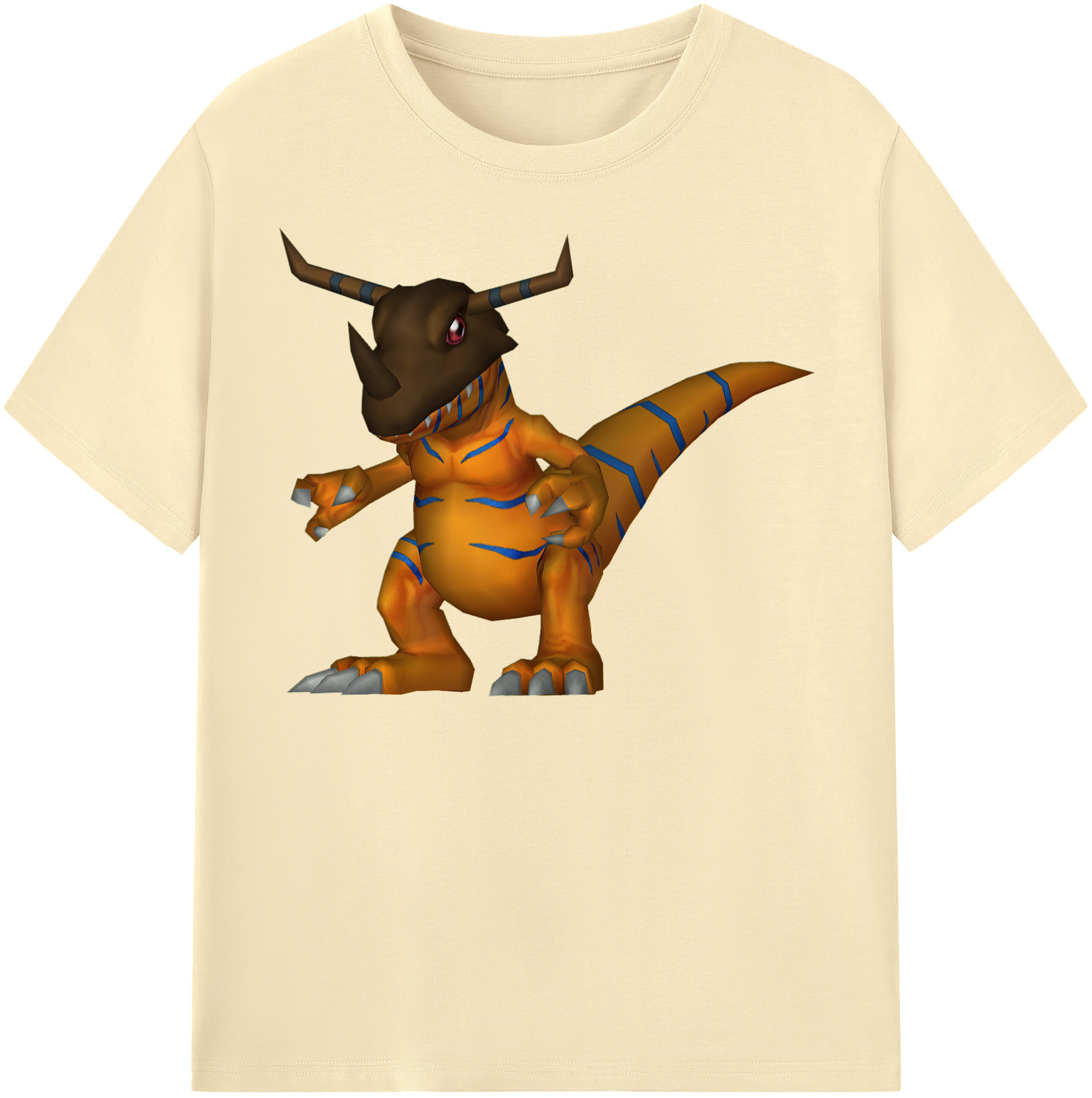（画像用） Digimon デジタルモンスター/デジモン 綿100％半袖Tシャツ（フロントプリント）