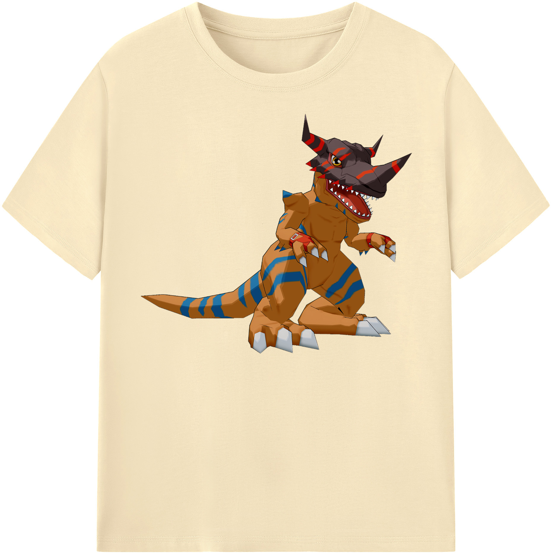 （画像用） Digimon デジタルモンスター/デジモン 綿100％半袖Tシャツ（フロントプリント）