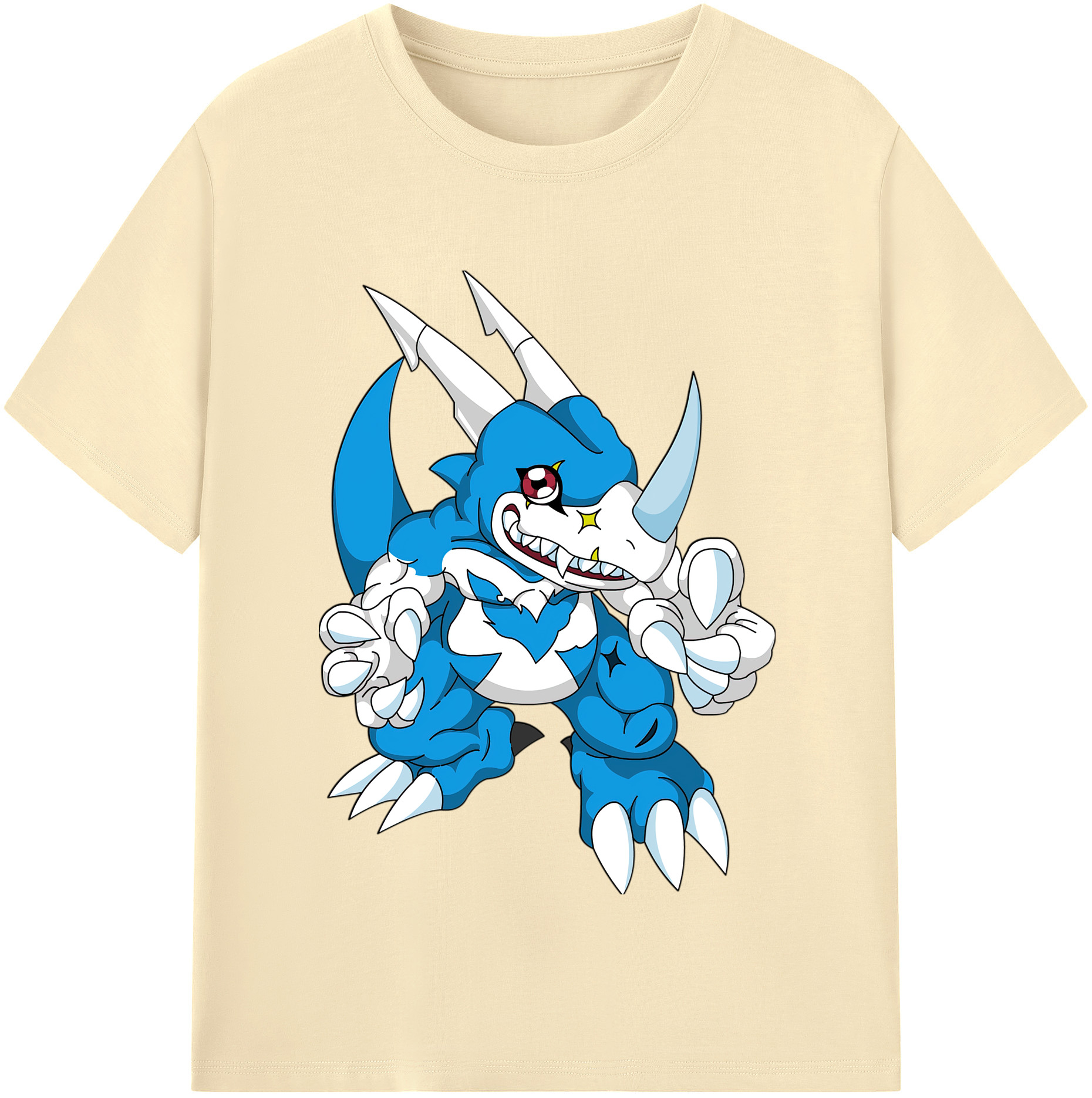 （画像用） Digimon デジタルモンスター/デジモン 綿100％半袖Tシャツ（フロントプリント）