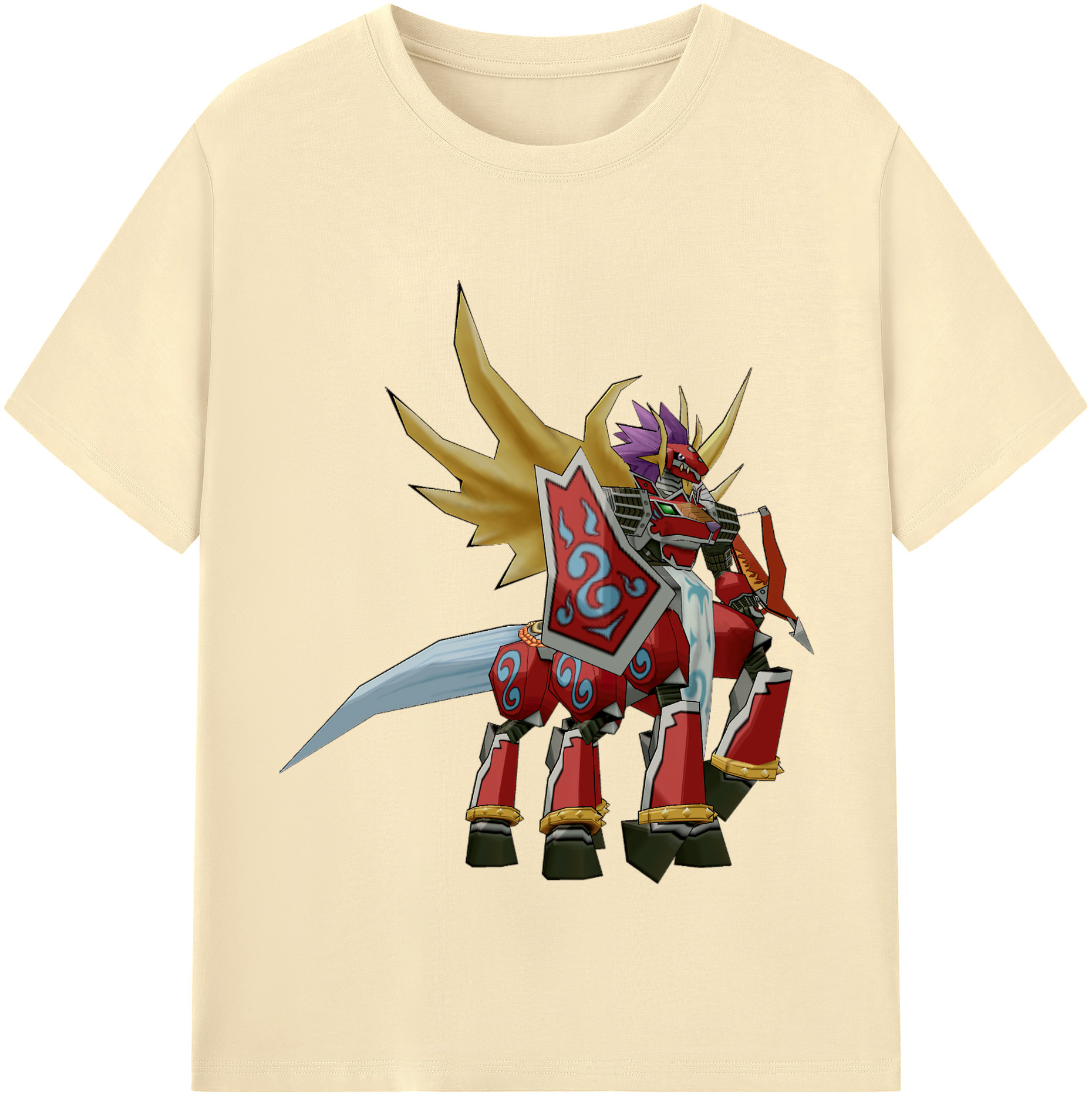 （画像用） Digimon デジタルモンスター/デジモン 綿100％半袖Tシャツ（フロントプリント）